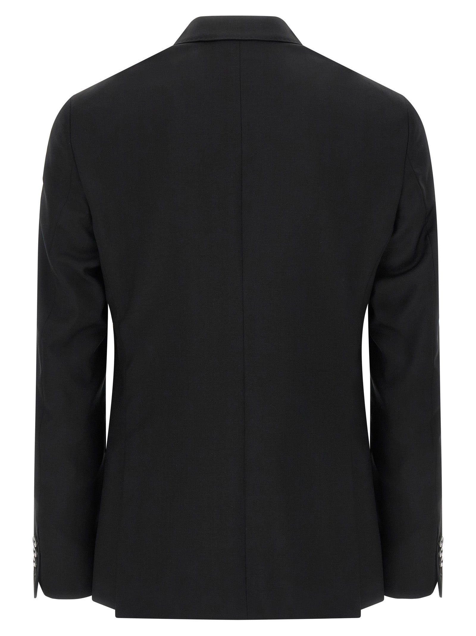 Black Wool Two-Piece Suit