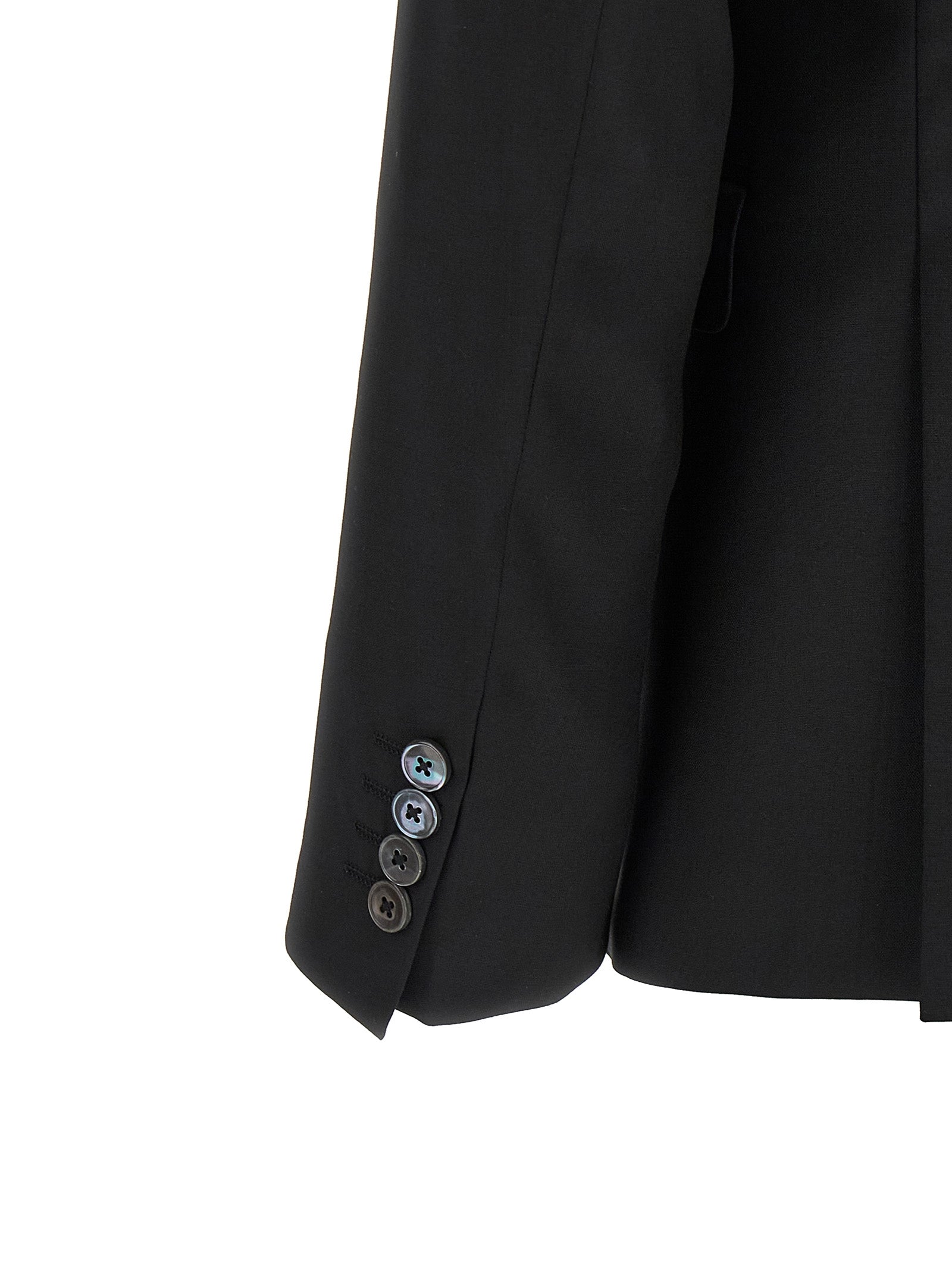 Black Wool Two-Piece Suit