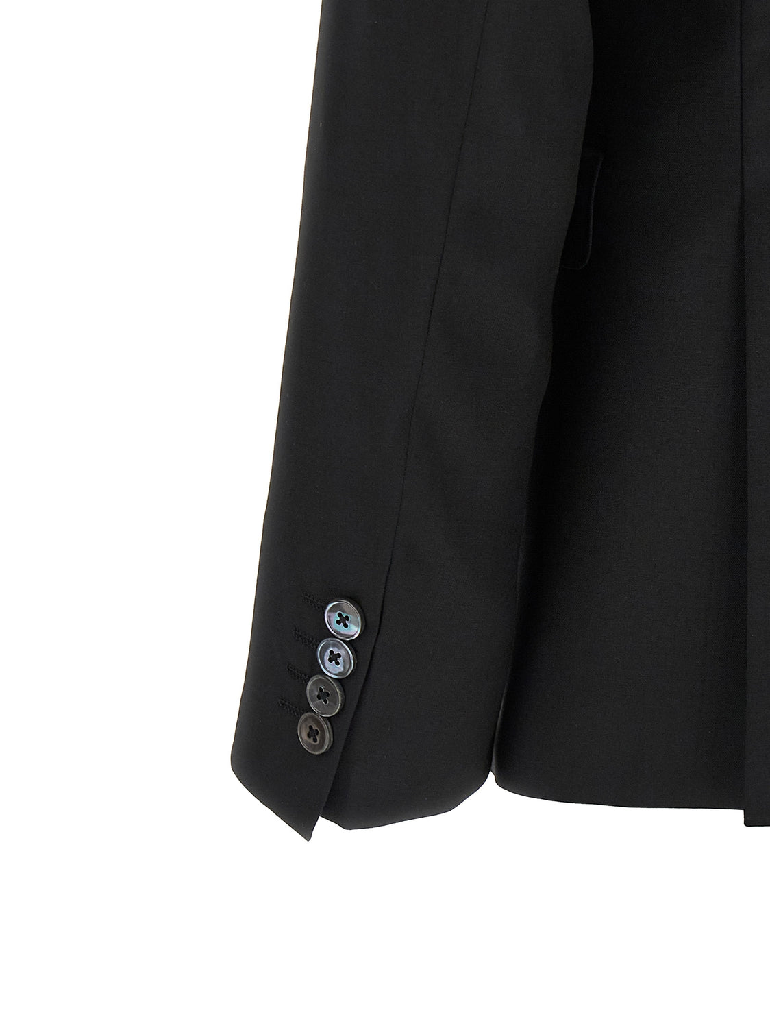 Black Wool Two-Piece Suit