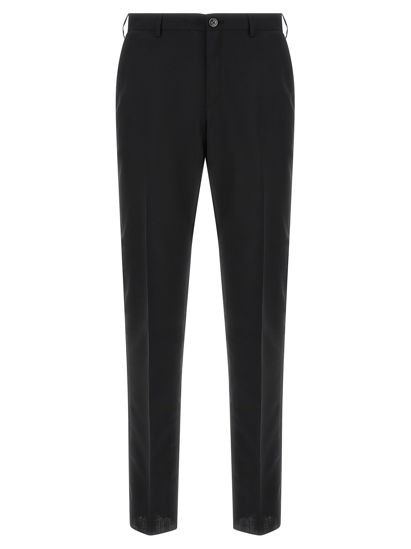 Black Wool Two-Piece Suit