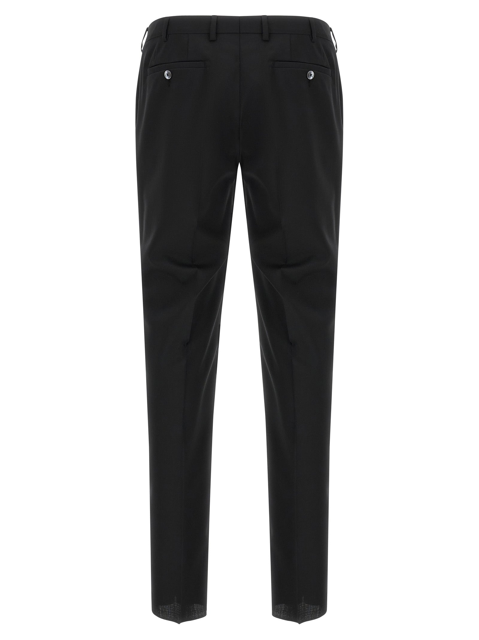 Black Wool Two-Piece Suit