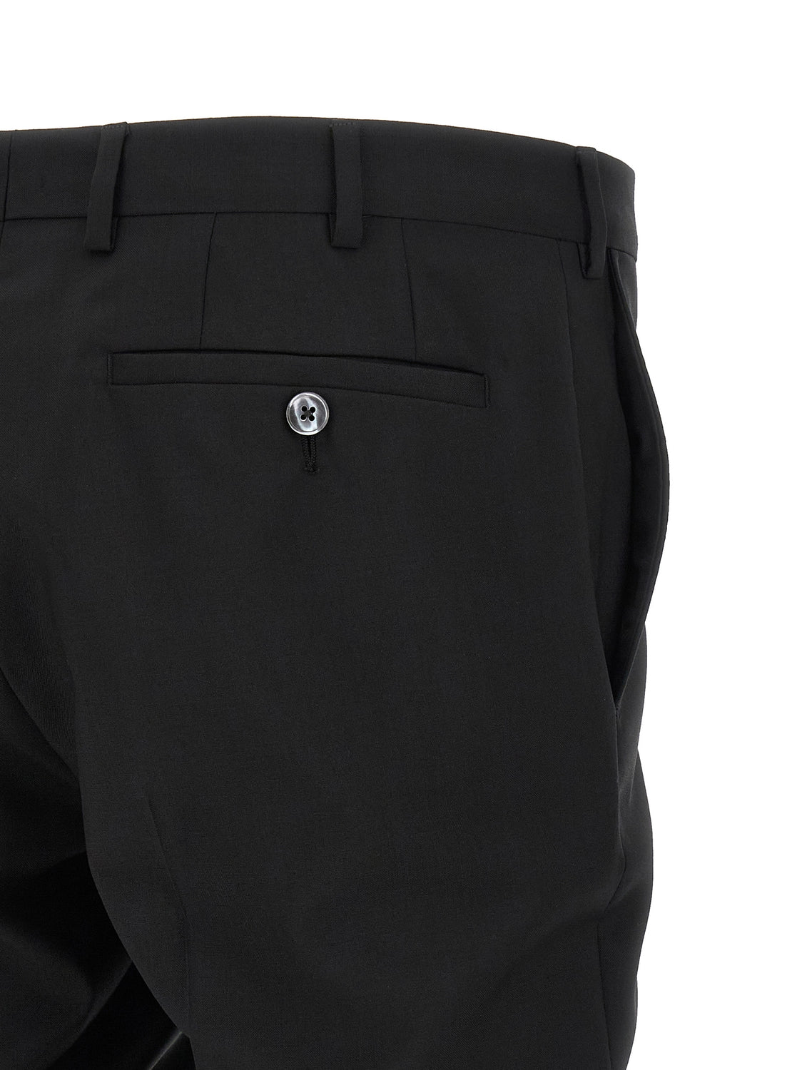 Black Wool Two-Piece Suit