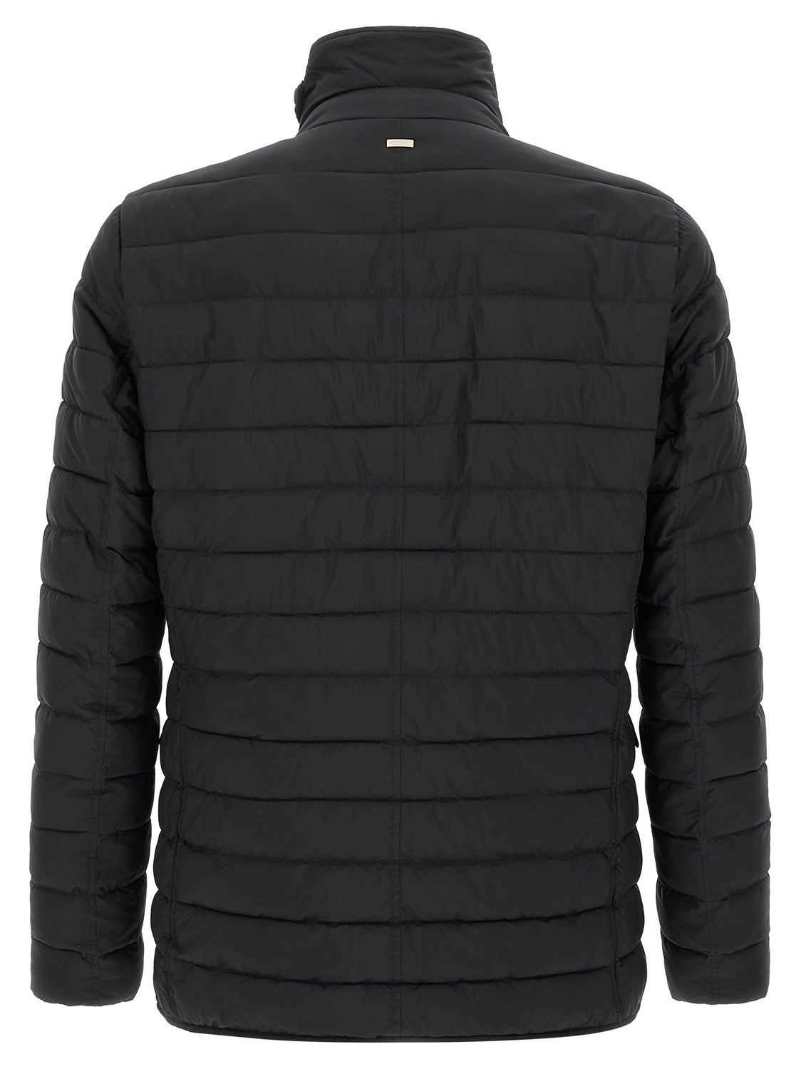 Blue Polyamide Full-Length Jacket
