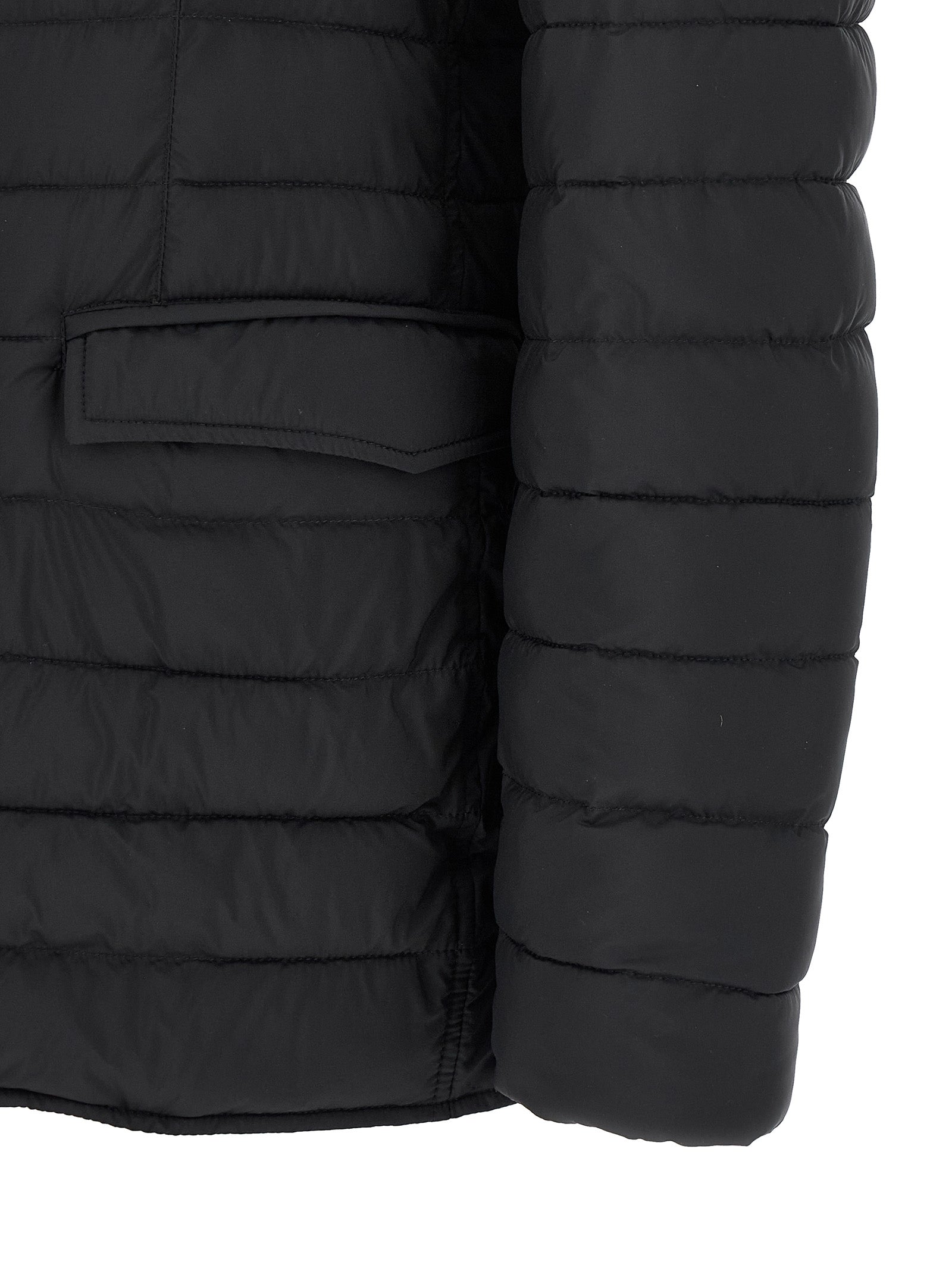 Blue Polyamide Full-Length Jacket