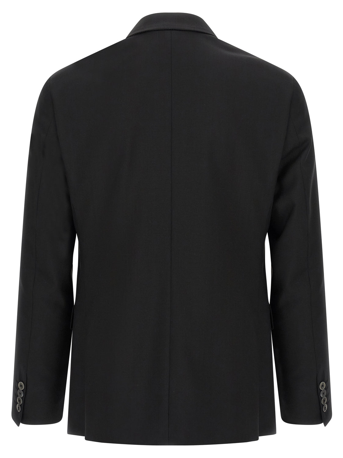 Black Wool Two-Piece Suit