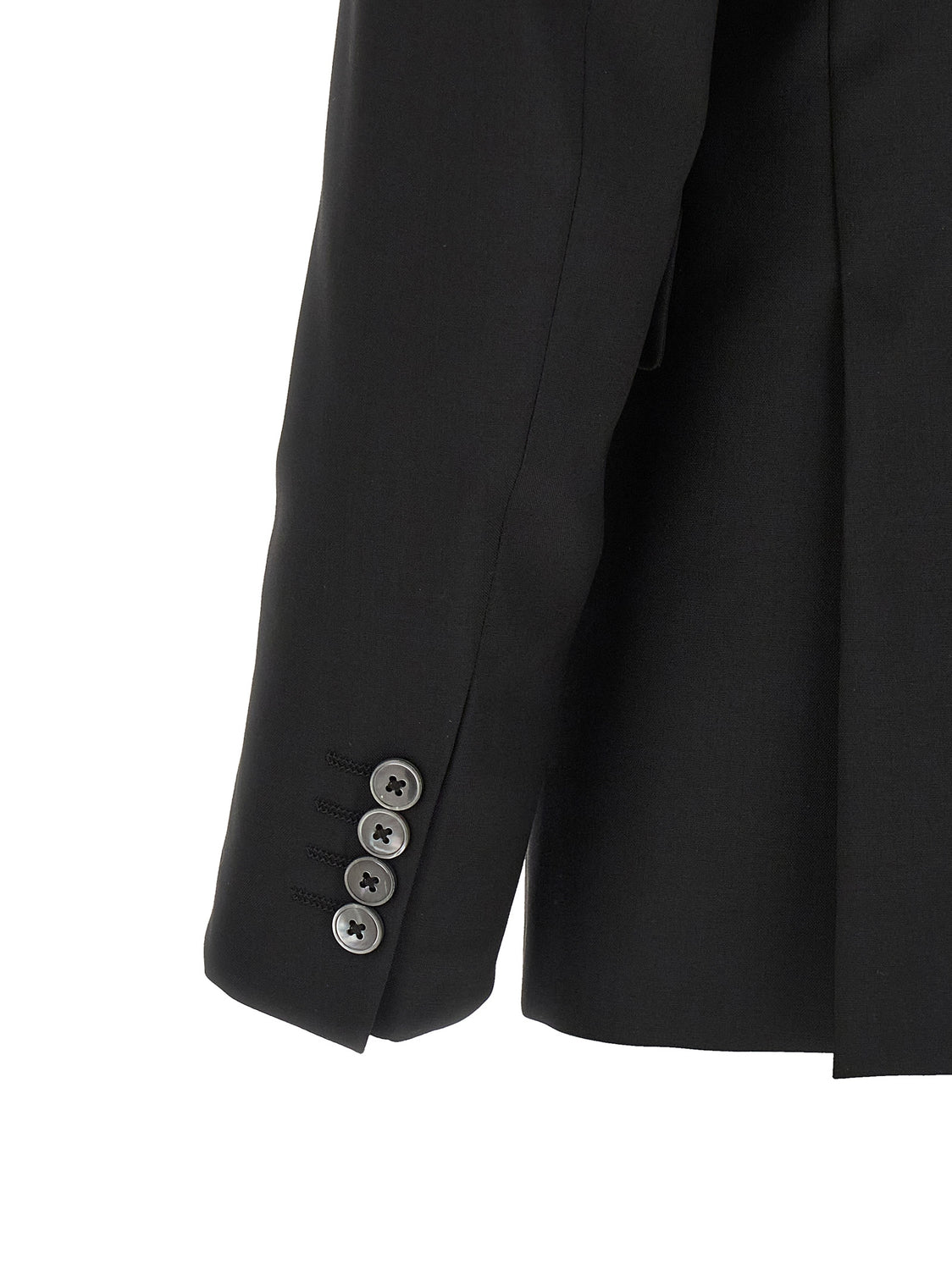 Black Wool Two-Piece Suit