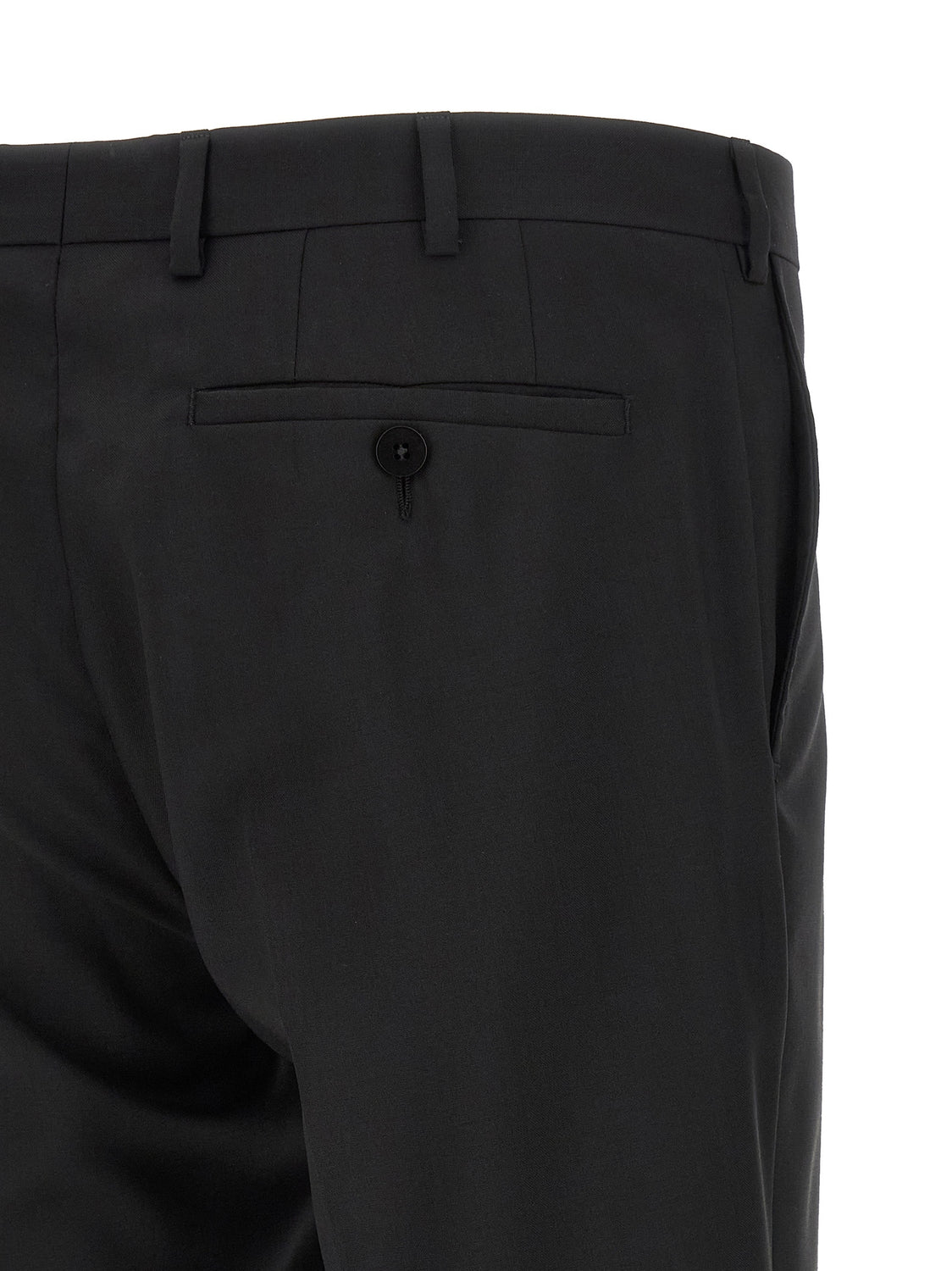 Black Wool Two-Piece Suit