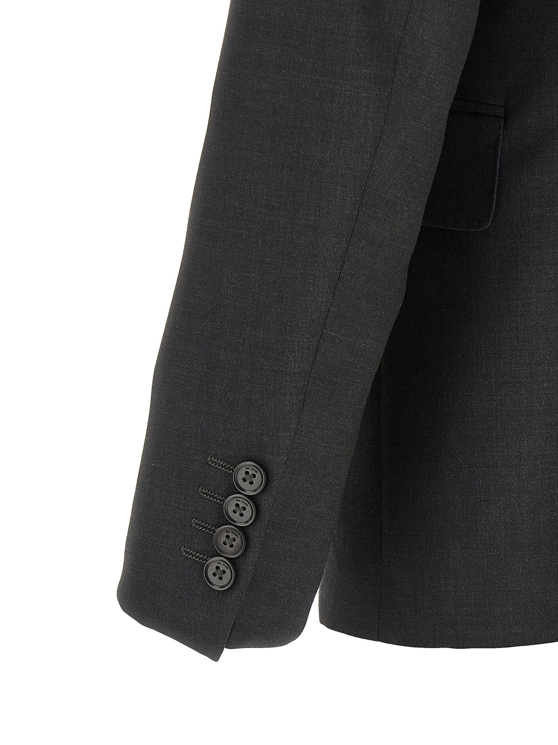 Gray Viscose Two-Piece Suit