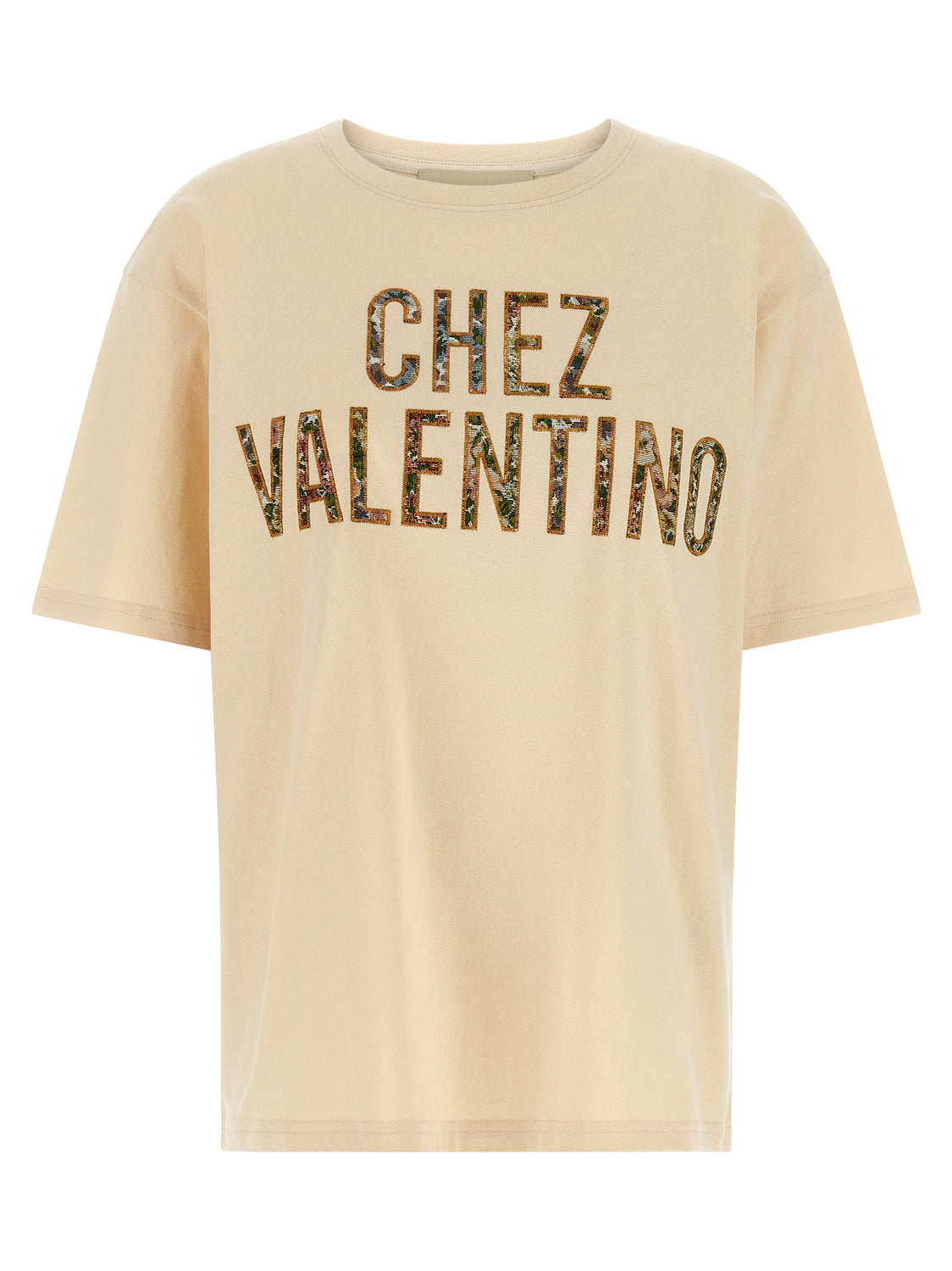 Beige Cotton T-Shirt