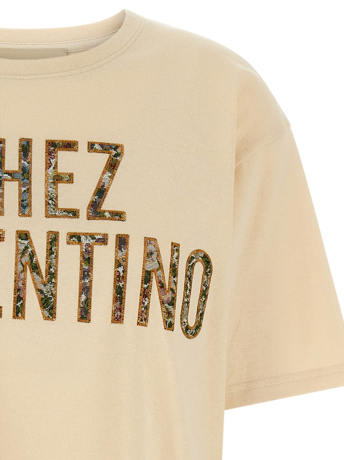 Beige Cotton T-Shirt