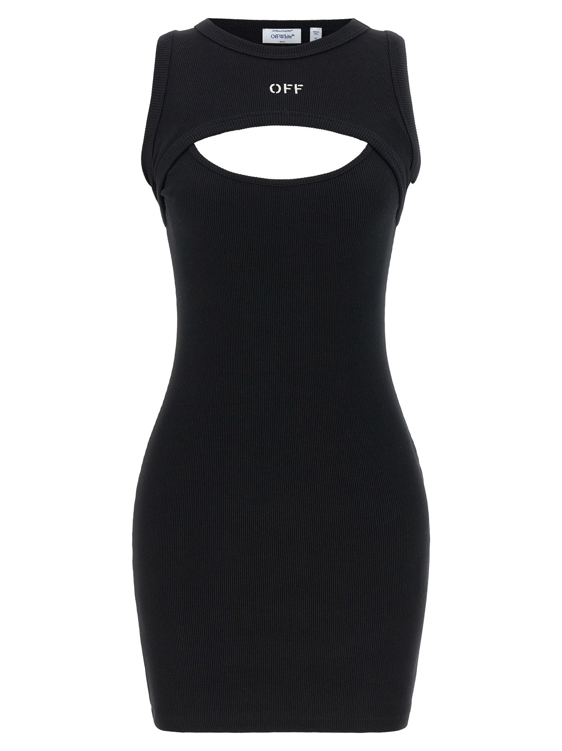 Bicolor Cotton Short Dress