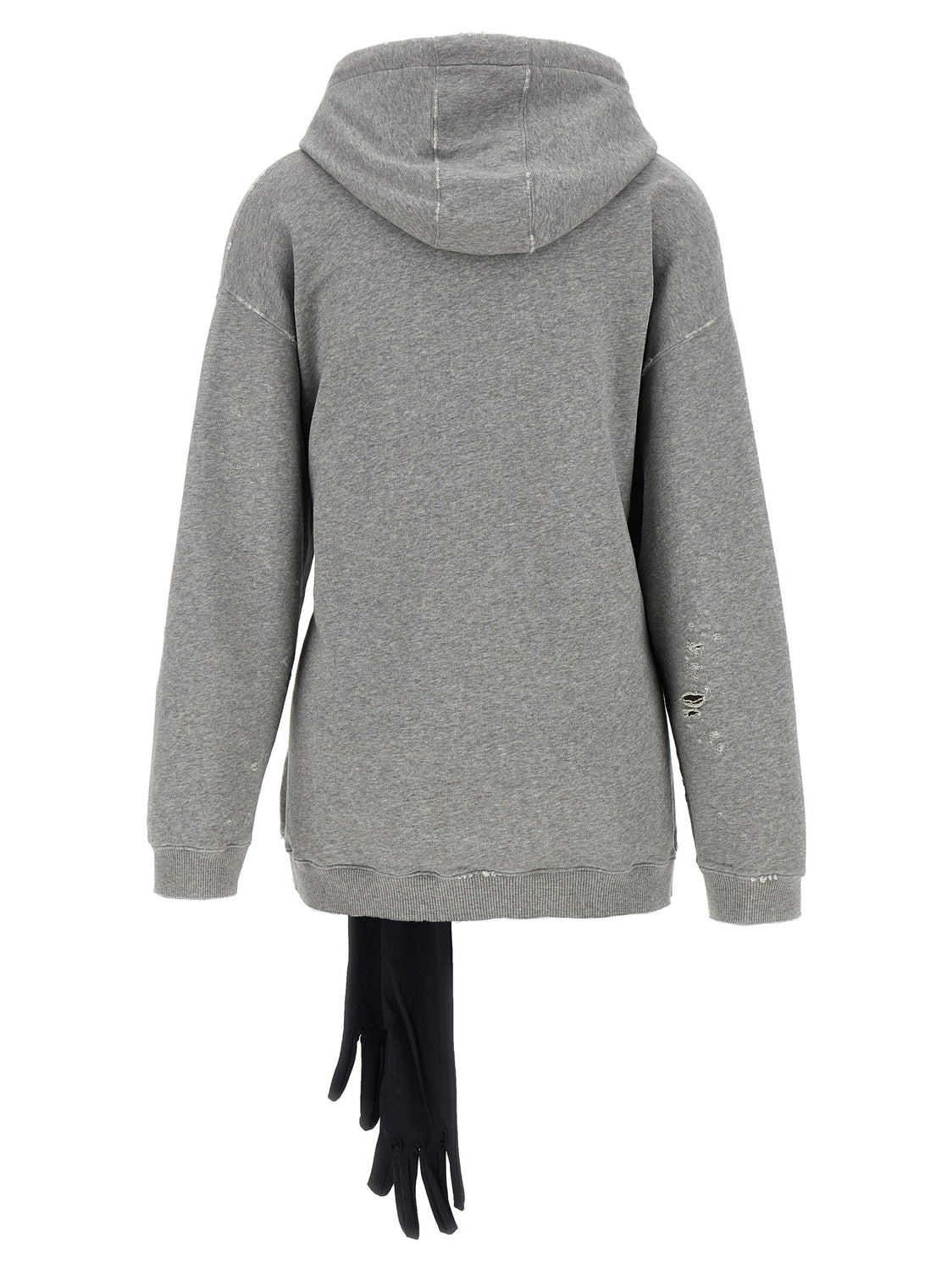 Gray Cotton Short Dress
