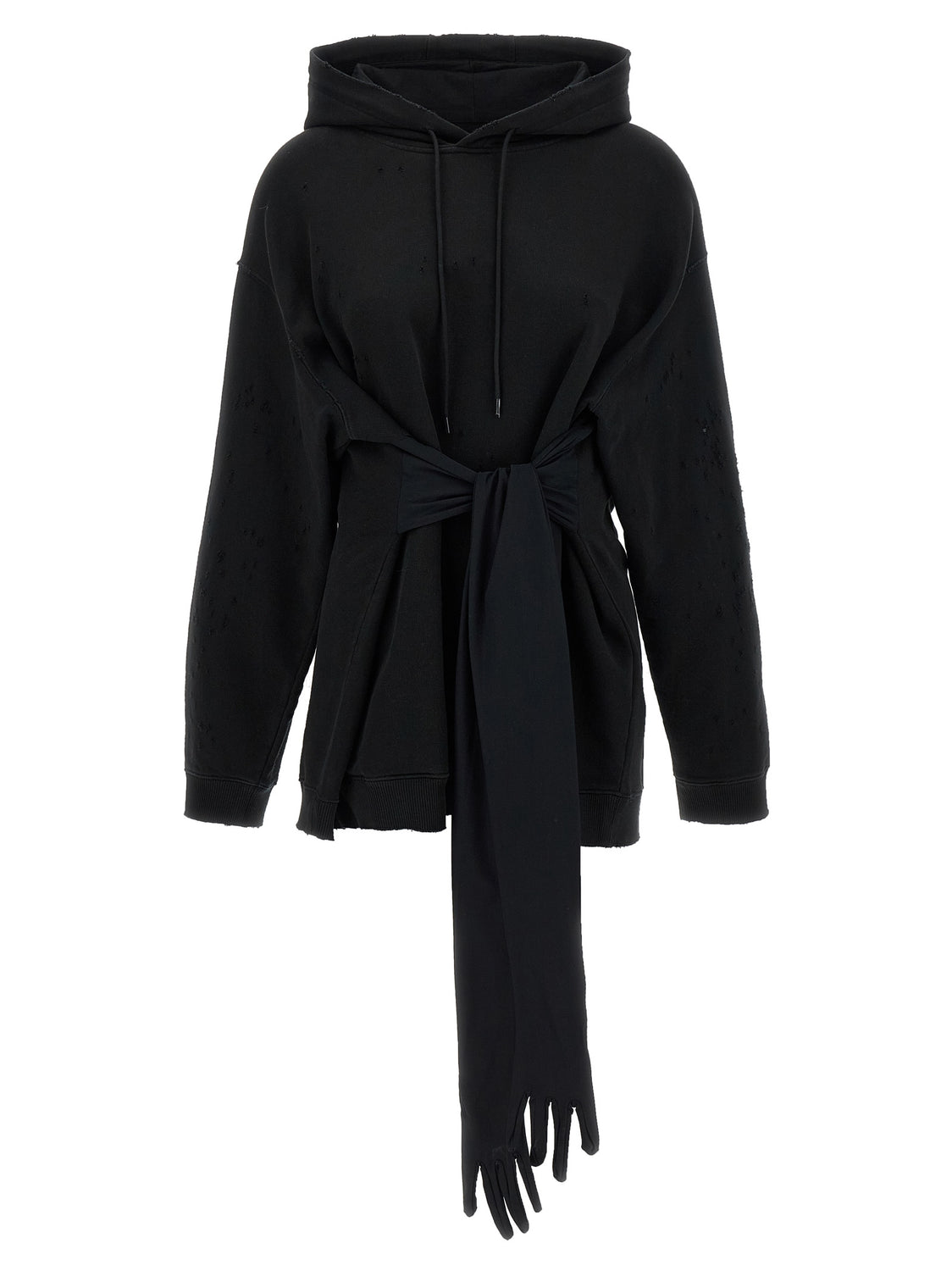 Black Cotton Short Dress