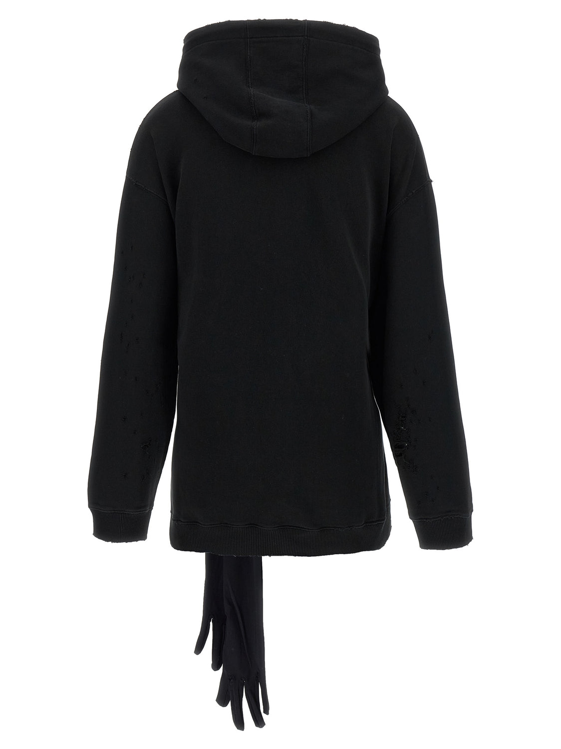 Black Cotton Short Dress