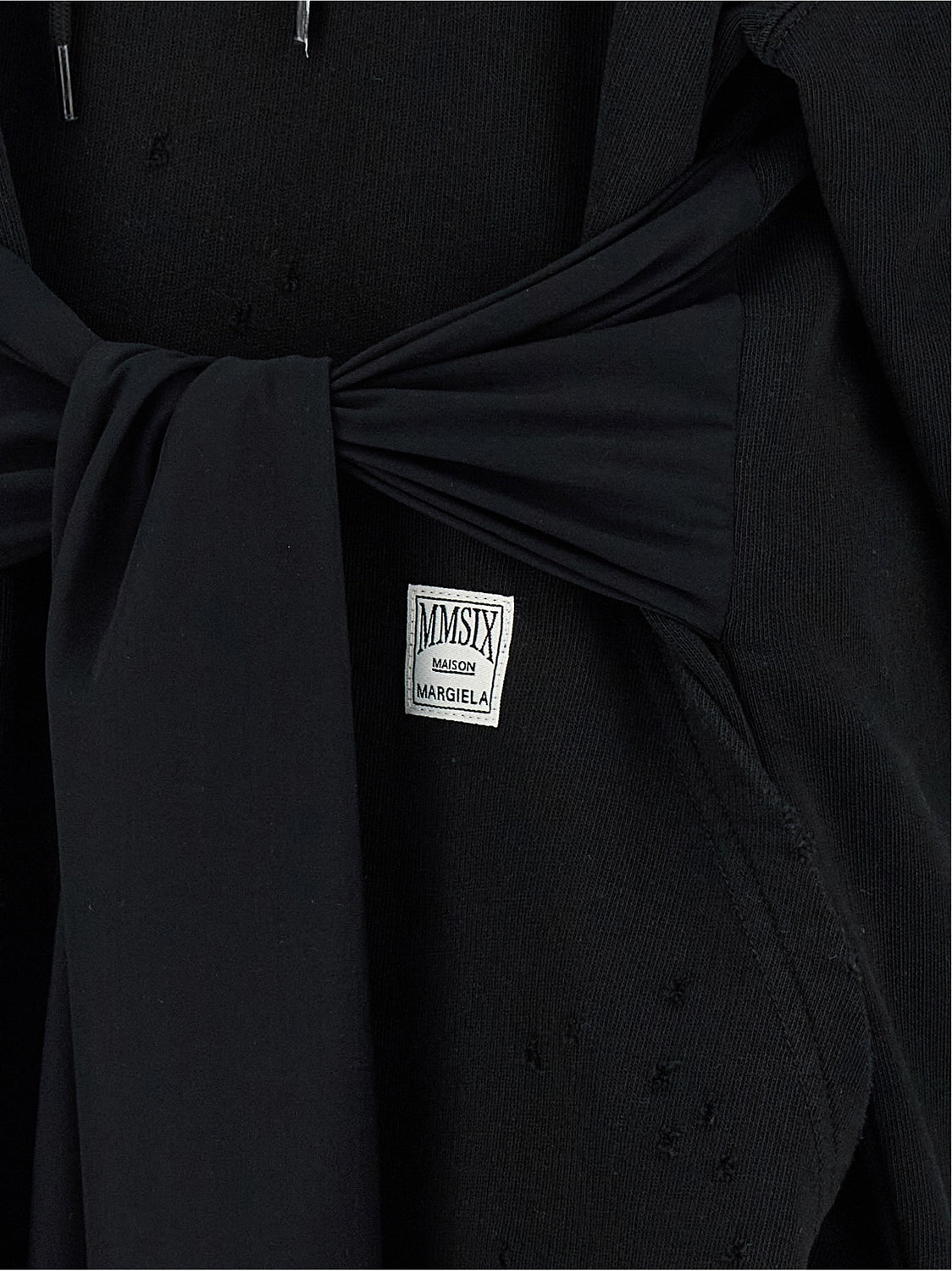 Black Cotton Short Dress
