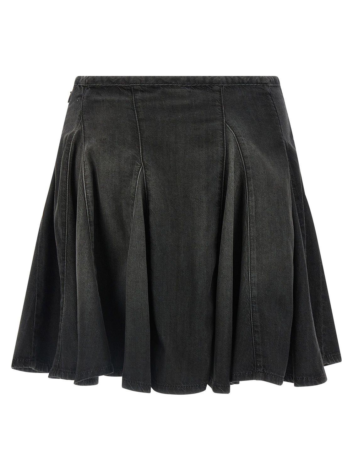 Black Cotton Long Skirt