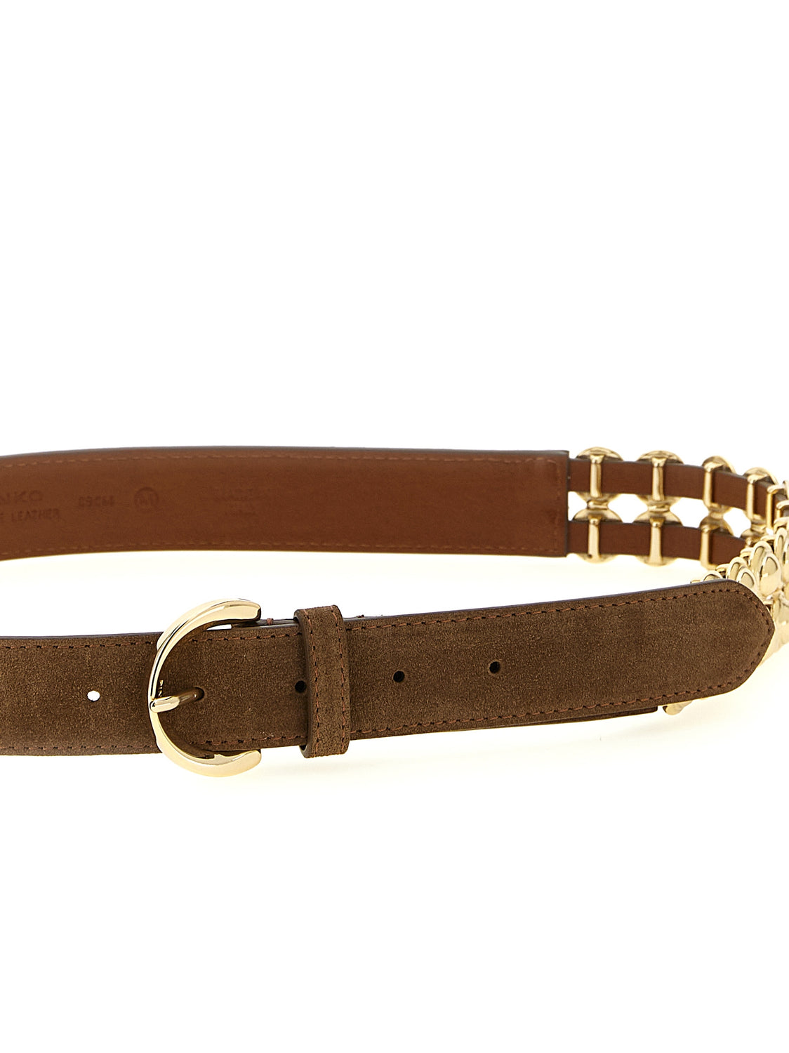 Brown Lamb Leather Regular Belt