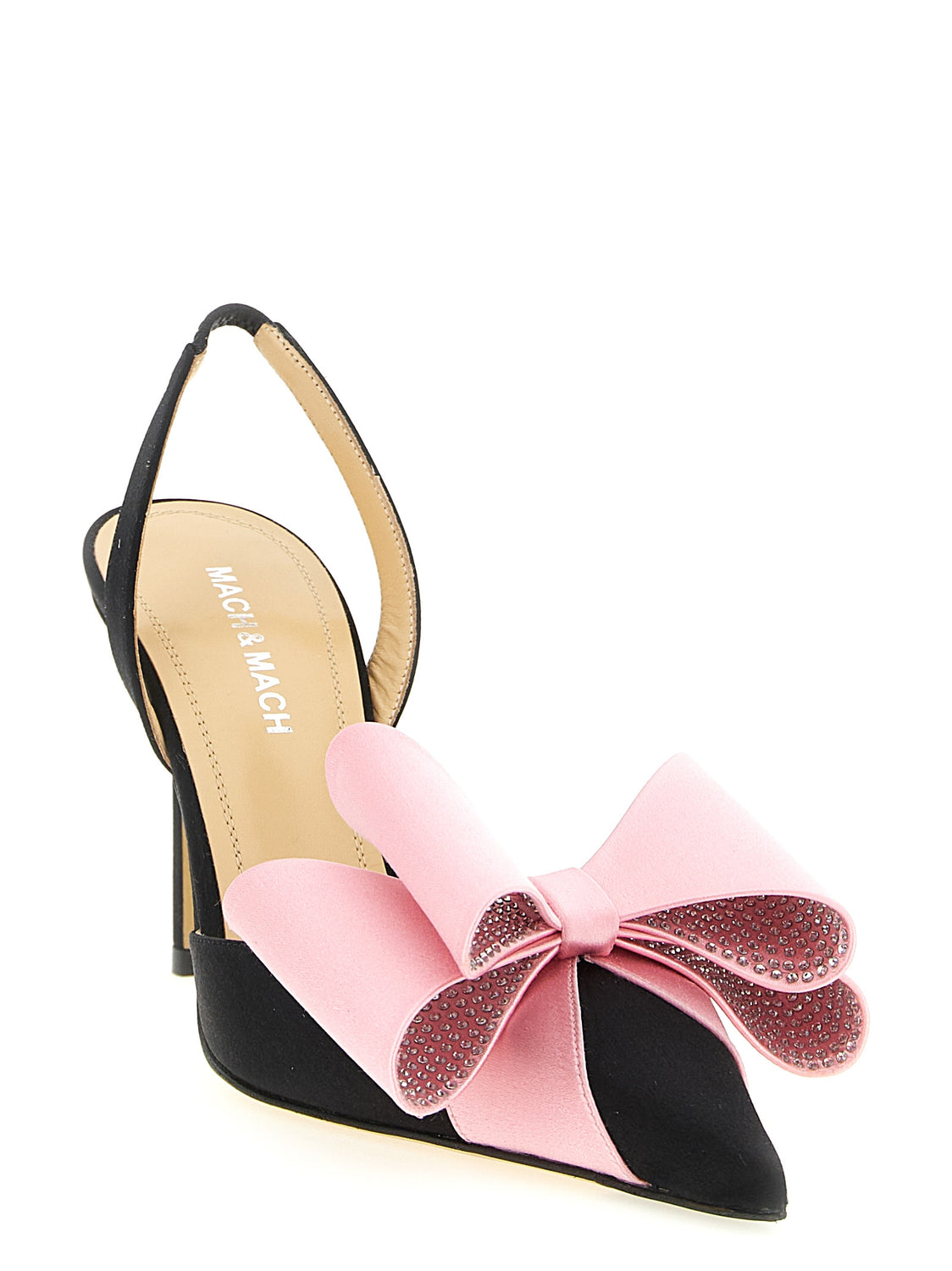 Multicolor Satin High Heel Pumps