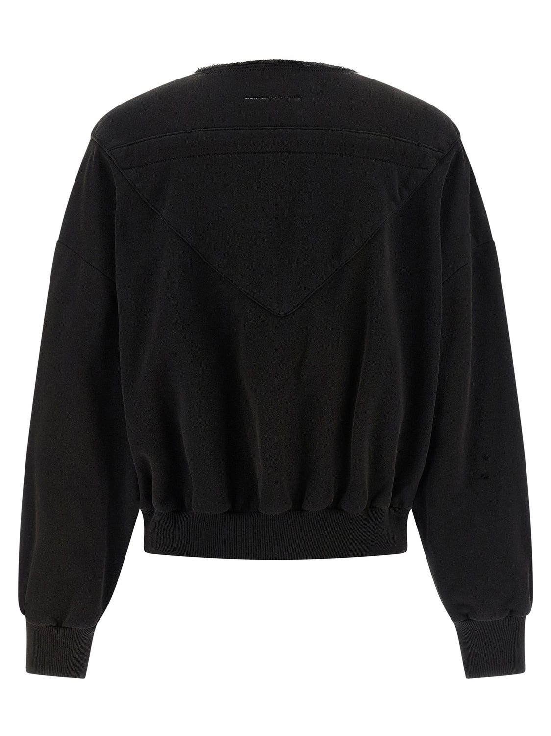 Black Cotton Sweatshirt
