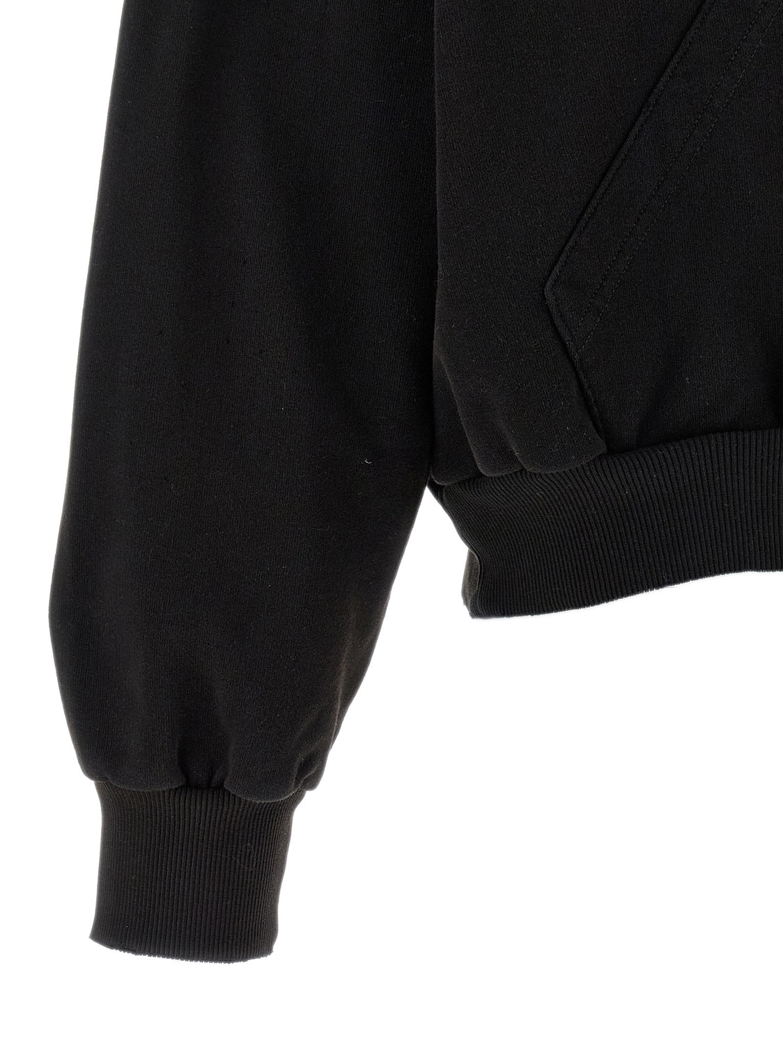 Black Cotton Sweatshirt
