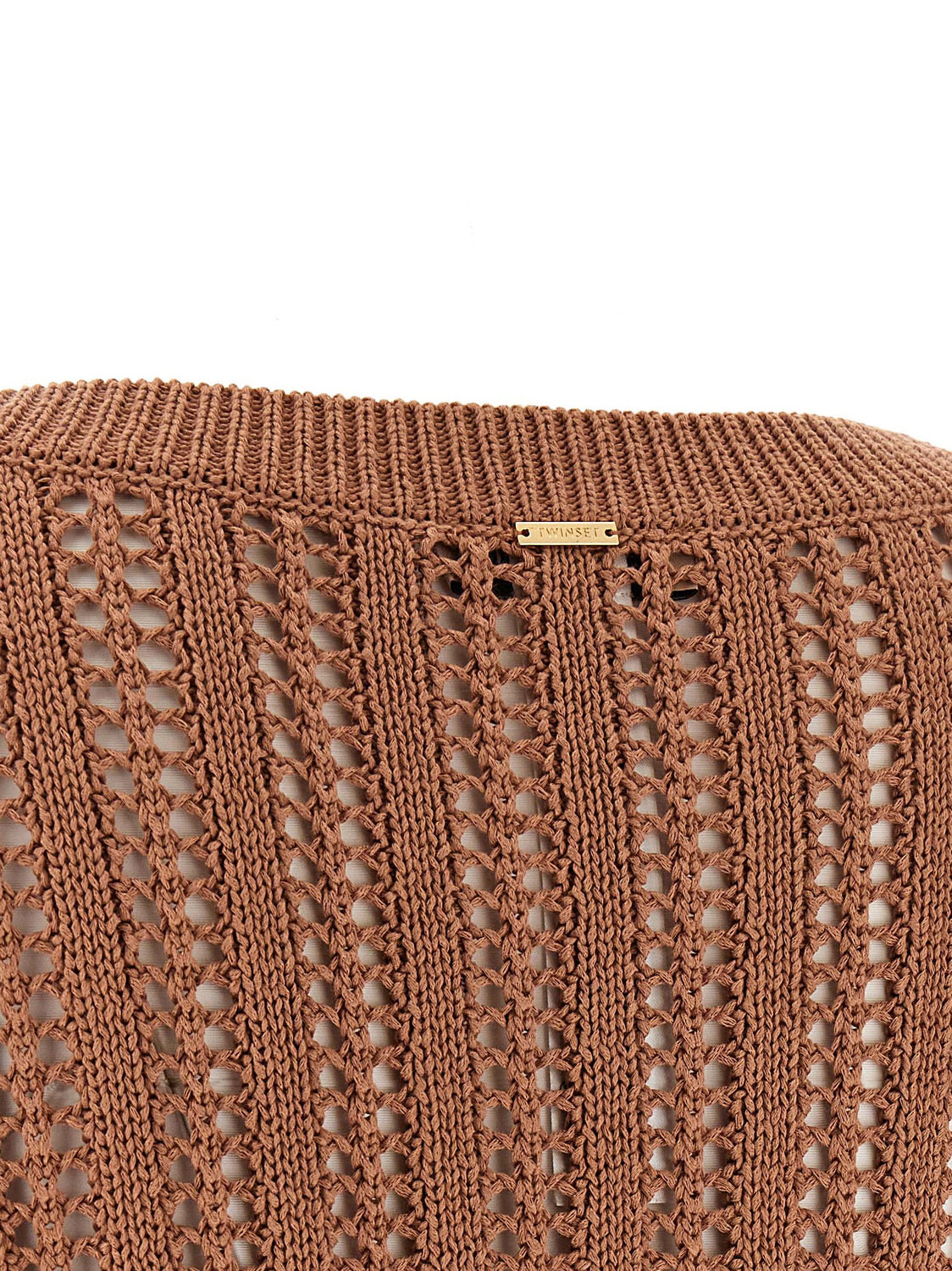 Brown Cotton Cardigan
