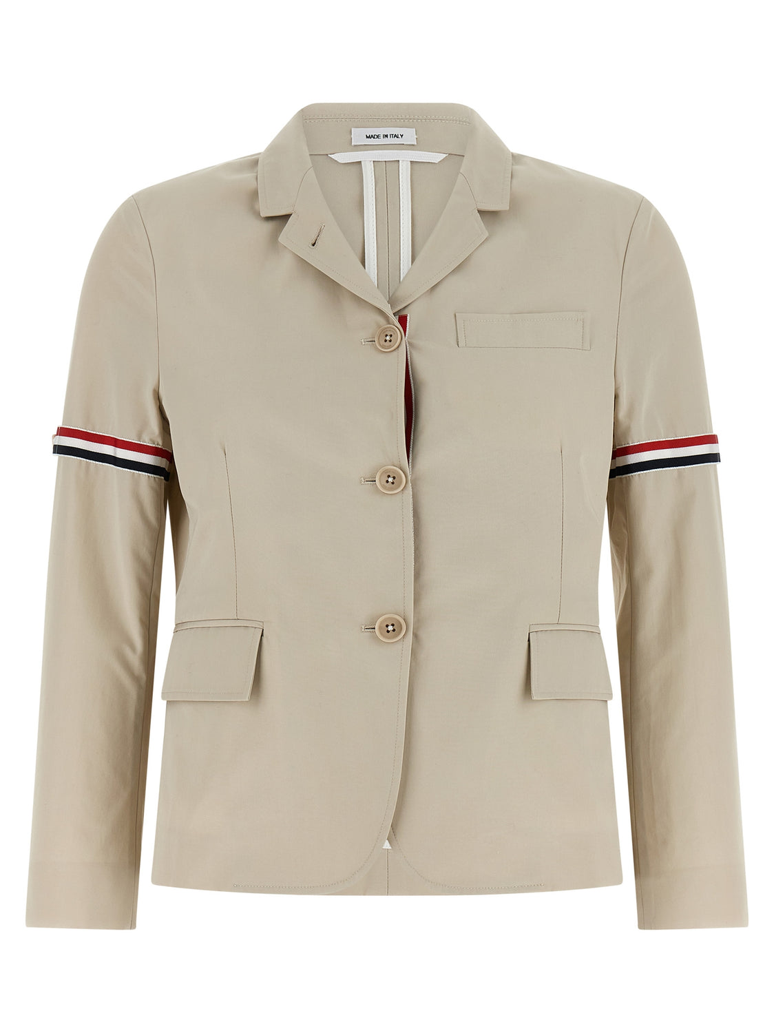 Beige Cotton Blazer