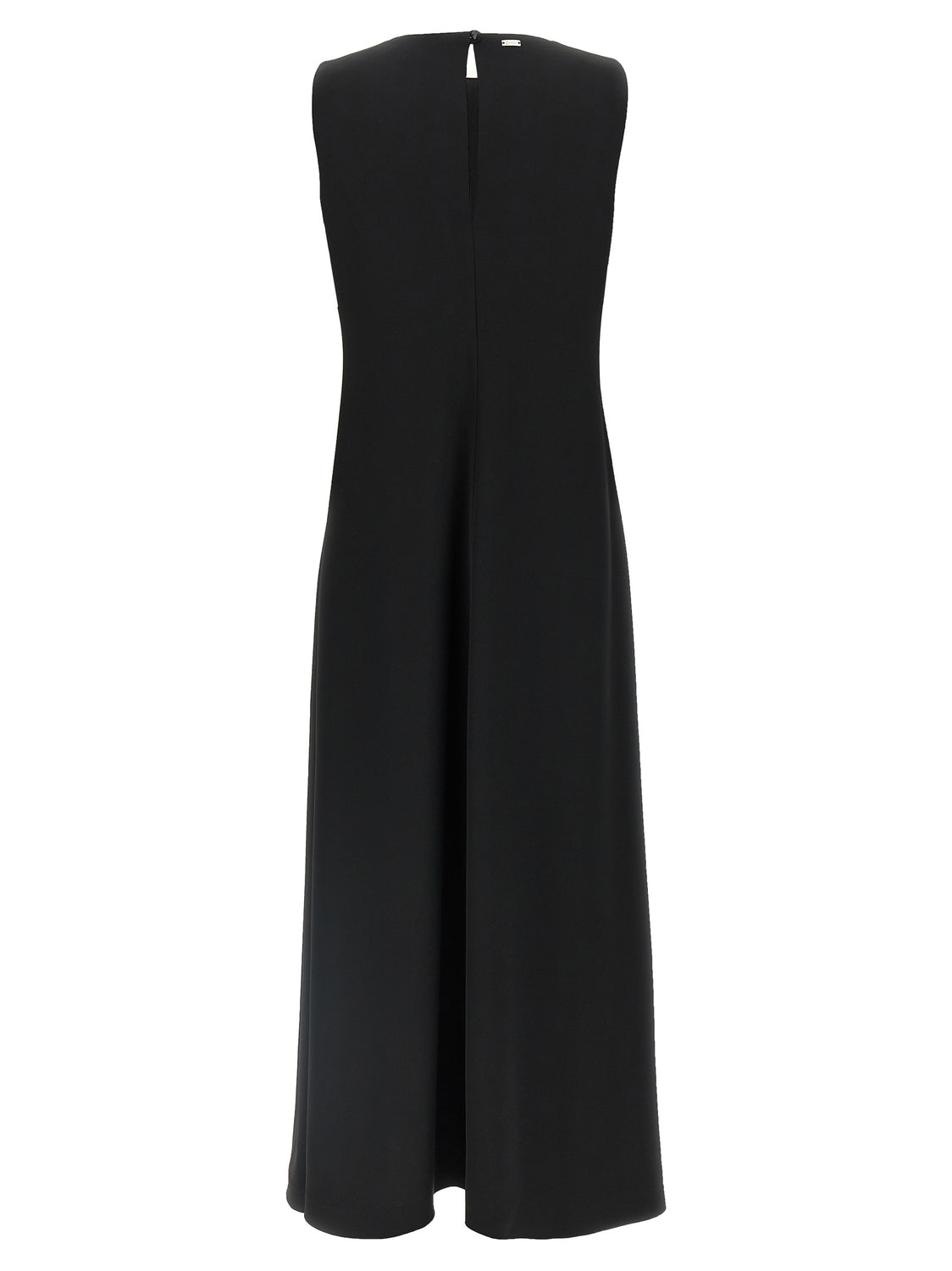 Black Polyester Long Dress