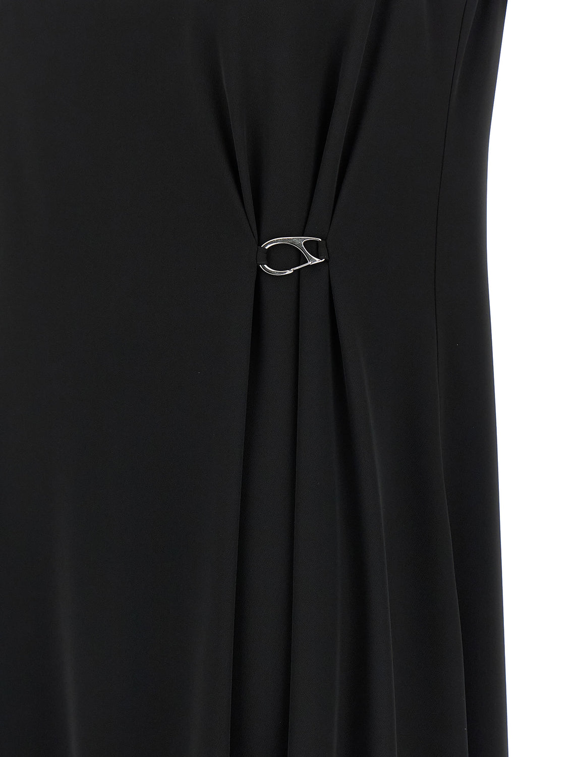 Black Polyester Long Dress