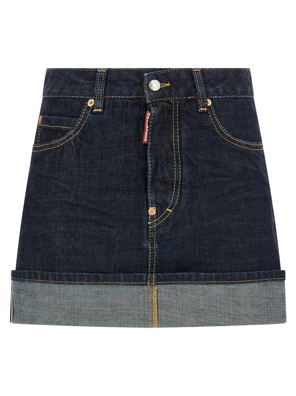 Blue Cotton Long Skirt