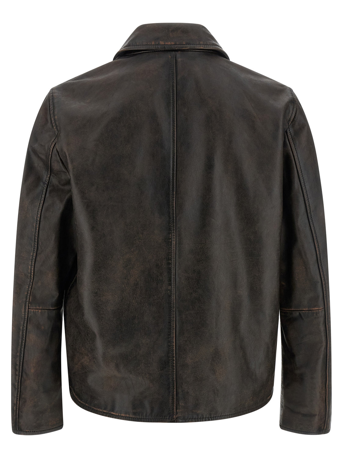Brown Cowhide Leather Jacket