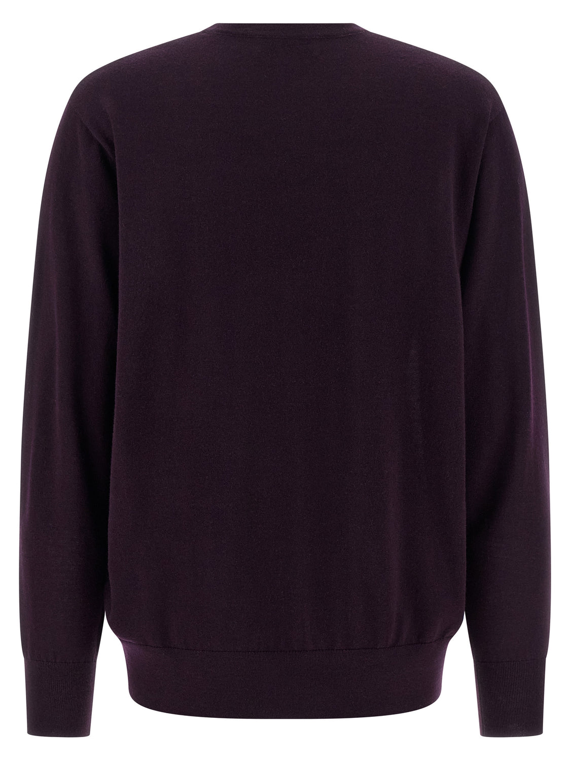 Purple Merino Wool Cardigan