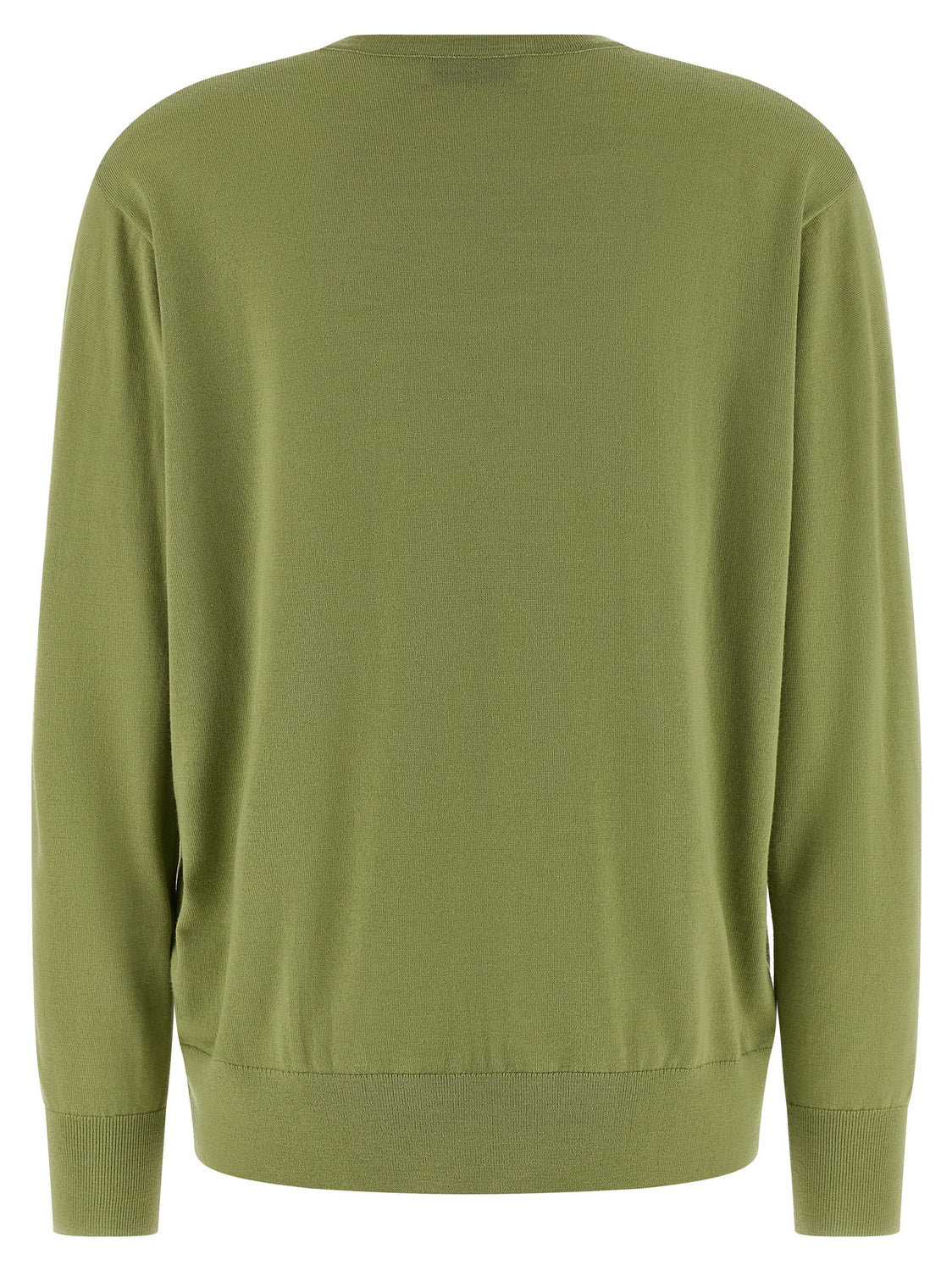 Bicolor Merino Wool Cardigan