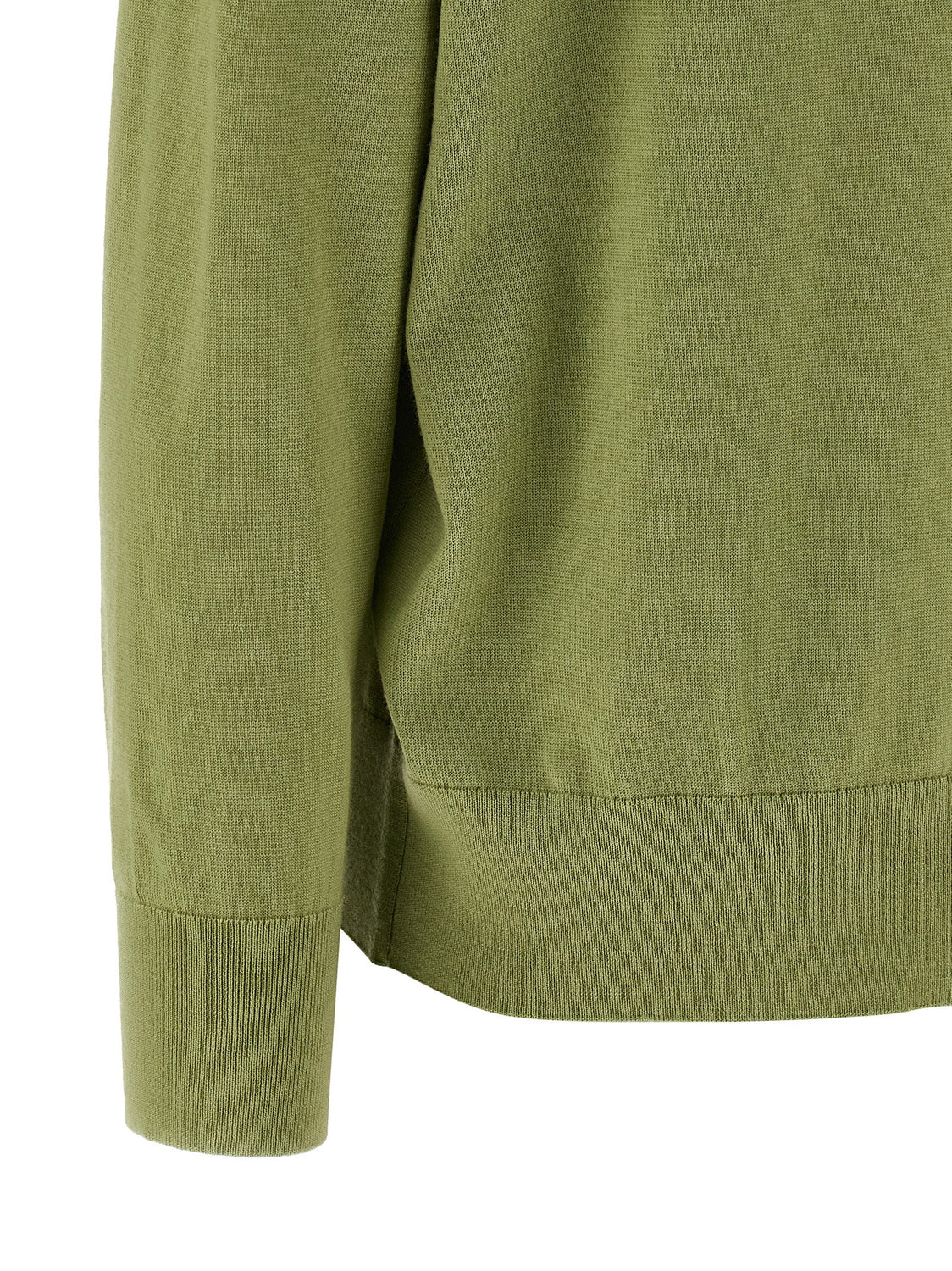 Bicolor Merino Wool Cardigan