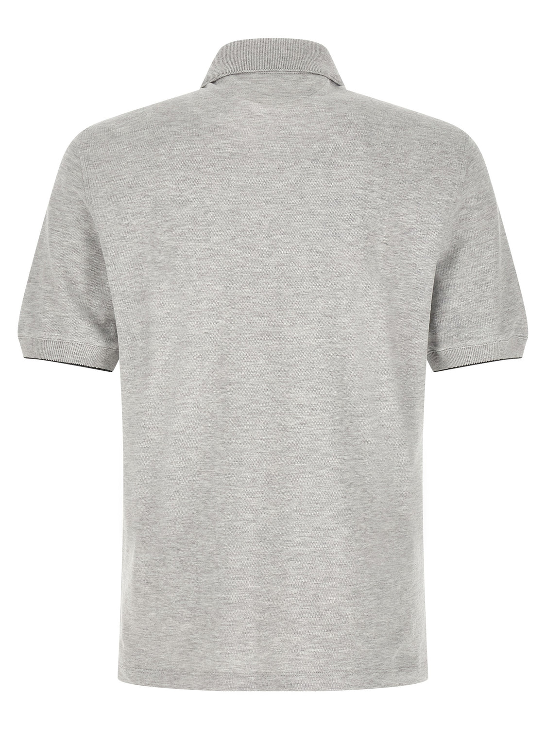 Gray Cotton Polo Shirt