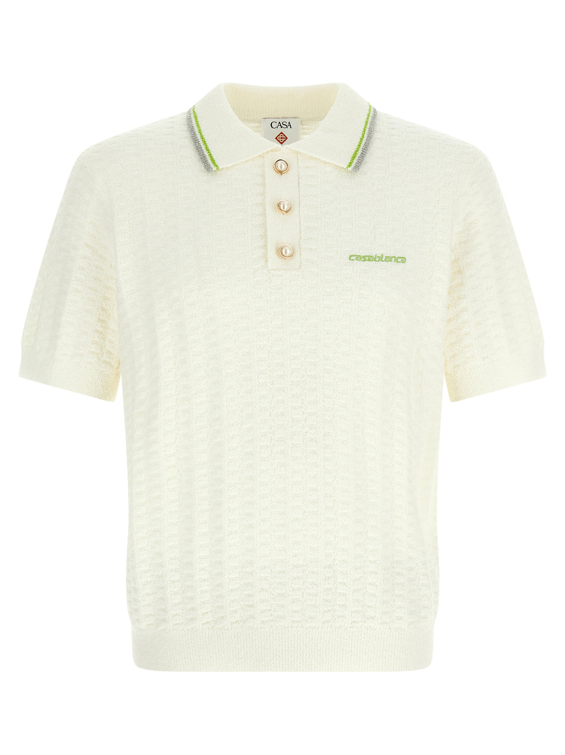 White Cotton Polo Shirt