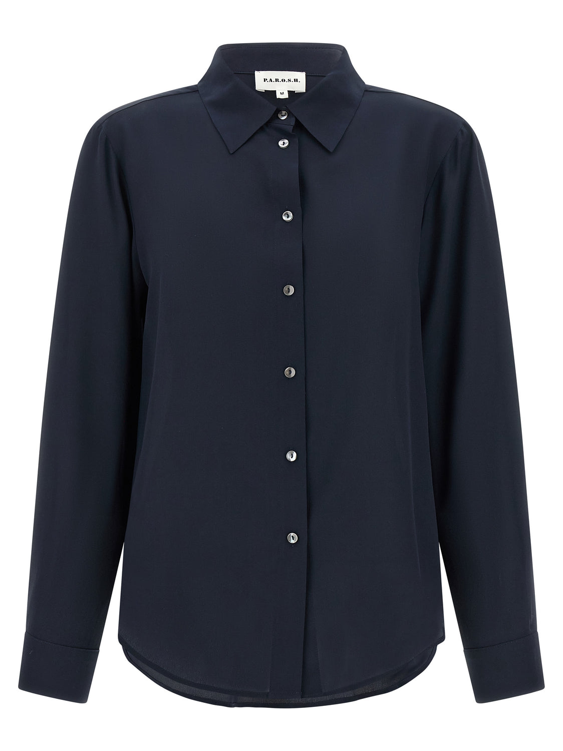 Blue Silk Blouse