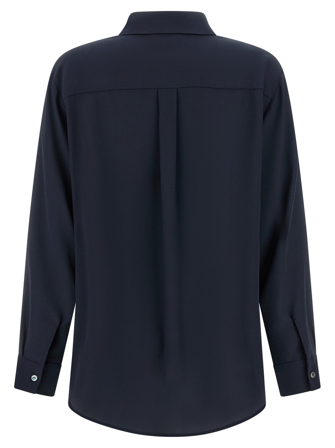 Blue Silk Blouse
