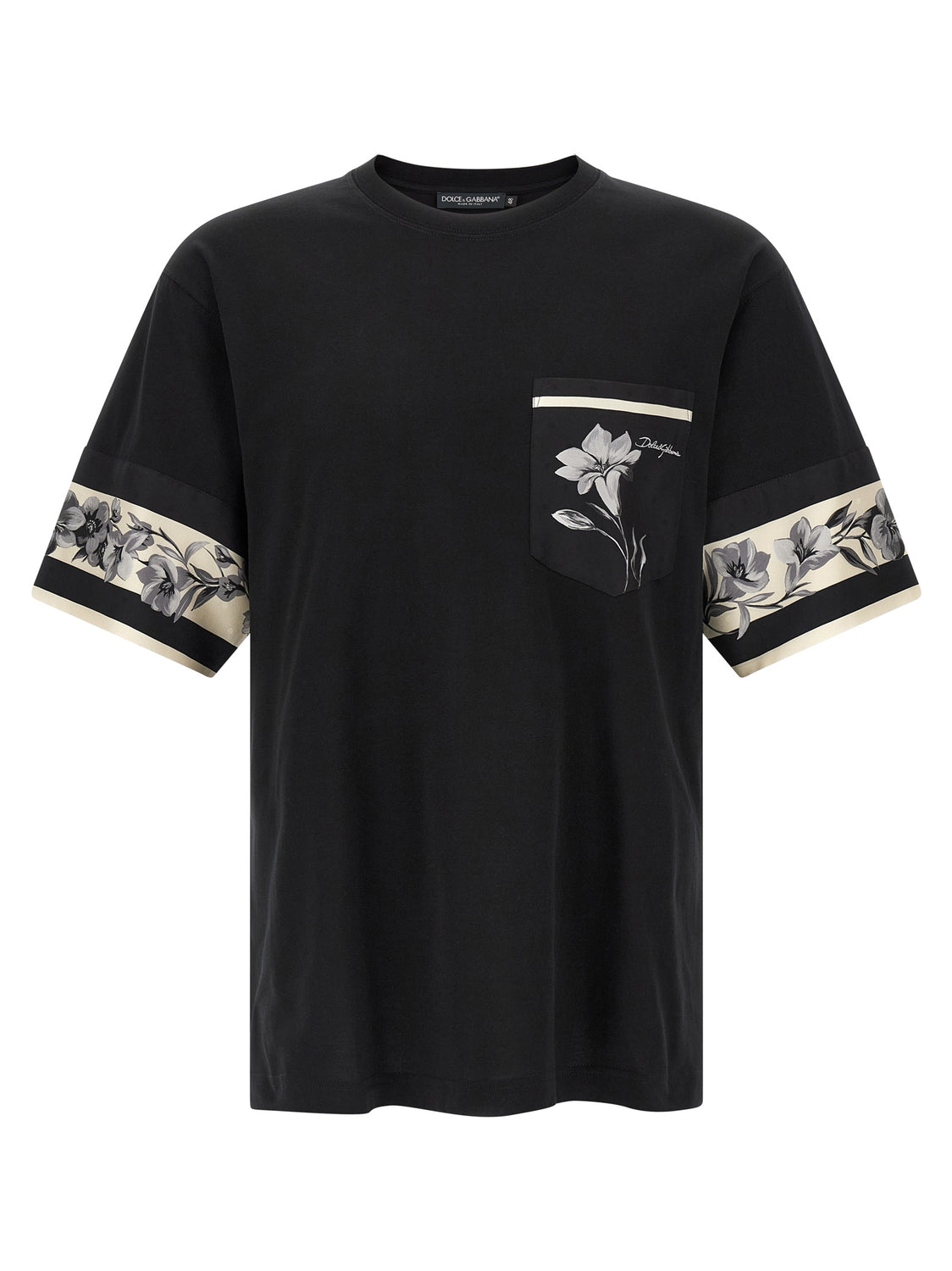 Black Cotton Long Sleeve T-Shirt