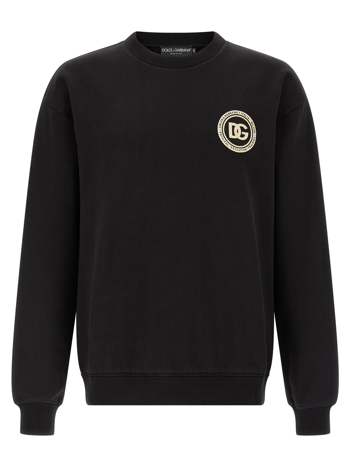 Black Cotton Sweatshirt