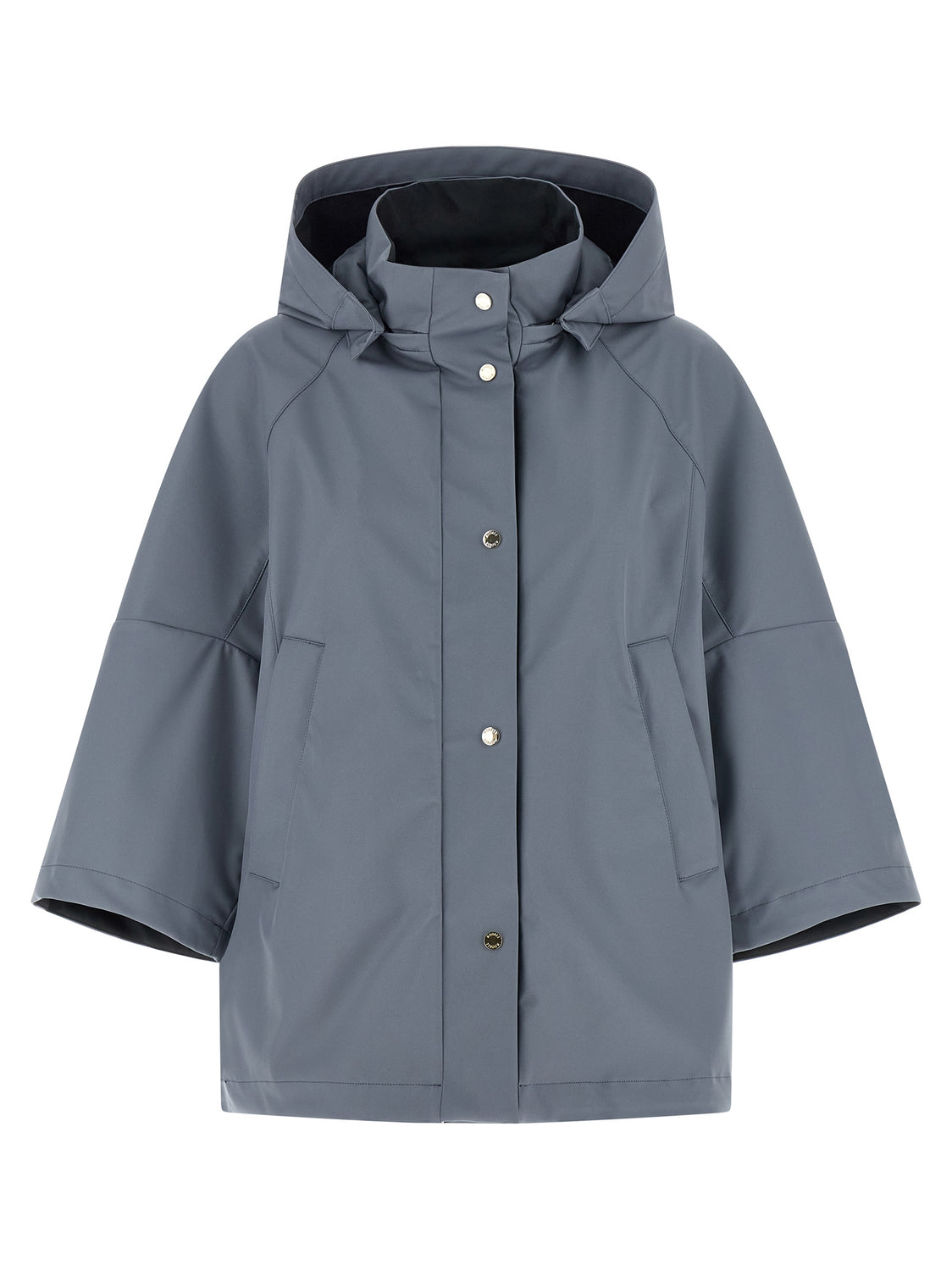 Blue Polyester Shell Jacket
