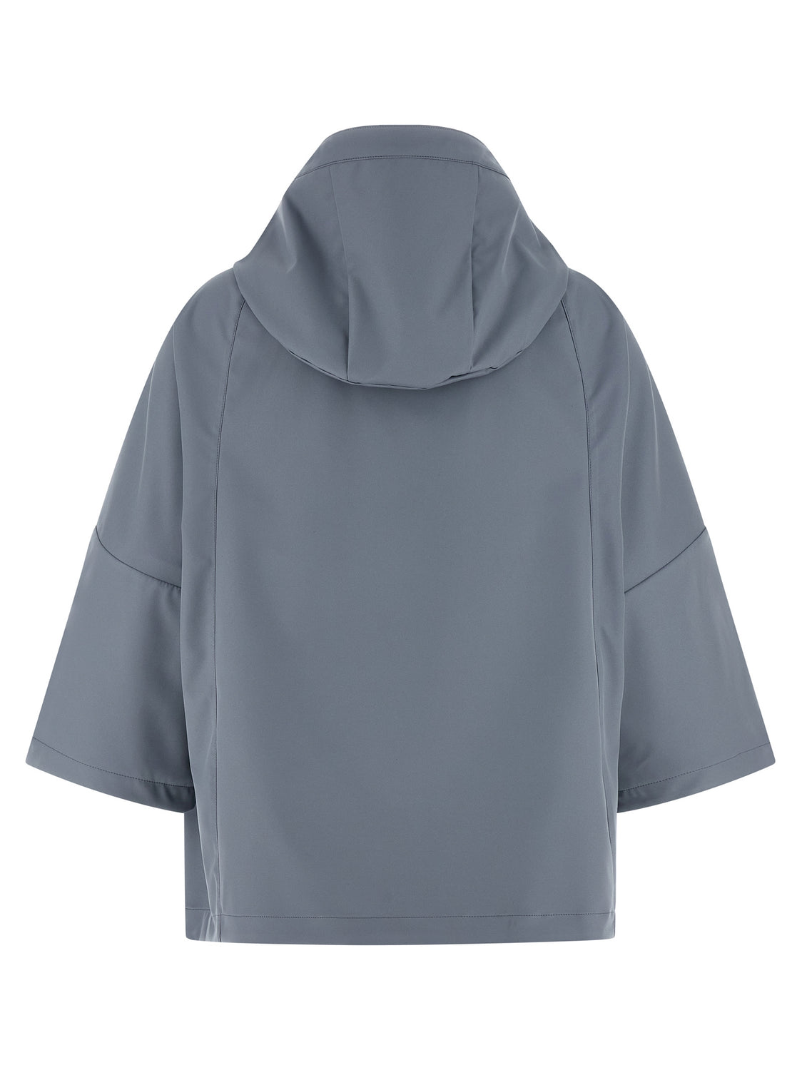 Blue Polyester Shell Jacket