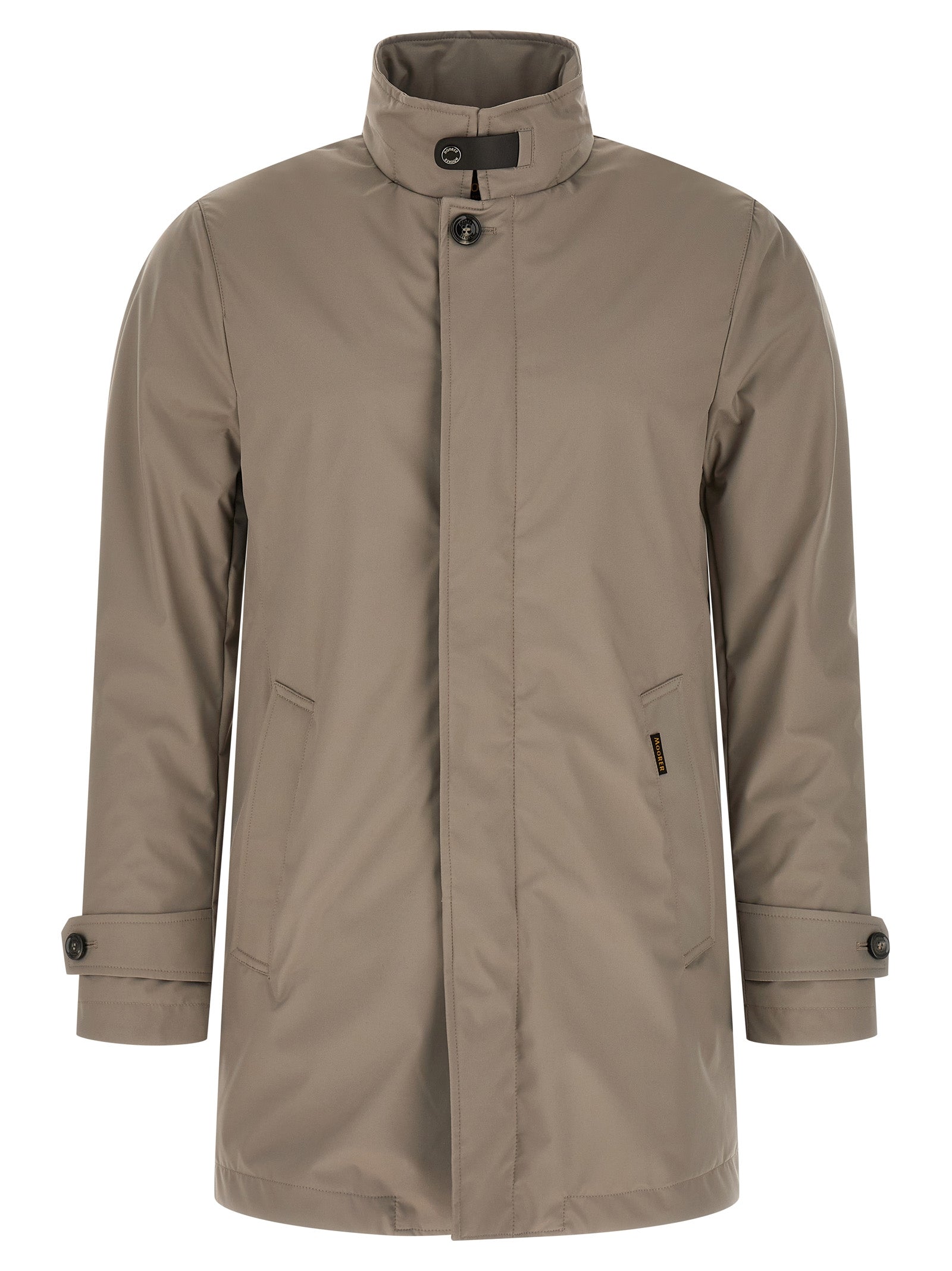 Gray Polyester Shell Jacket