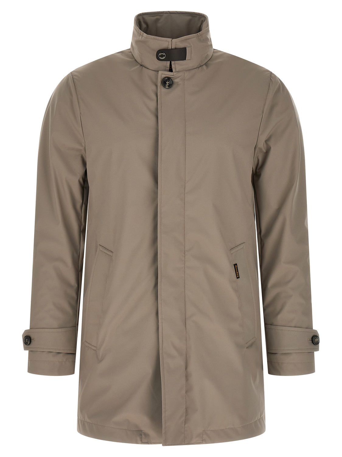 Gray Polyester Shell Jacket