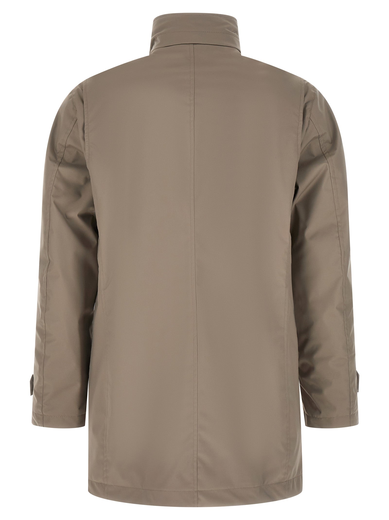 Gray Polyester Shell Jacket