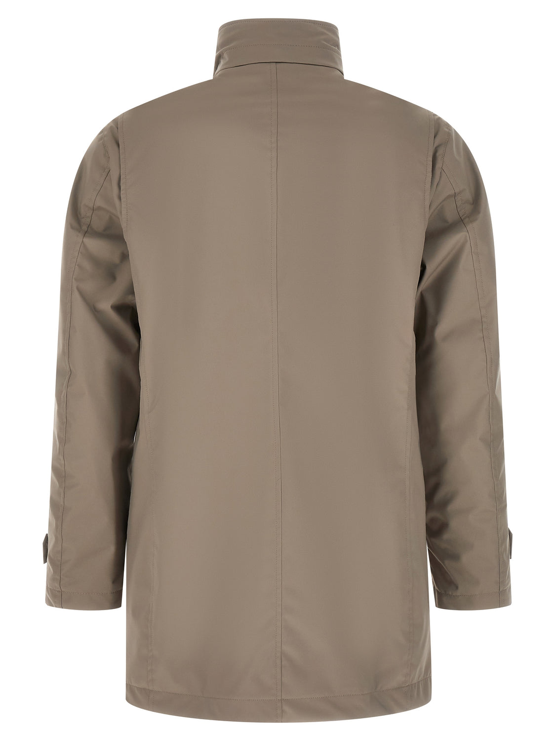 Gray Polyester Shell Jacket