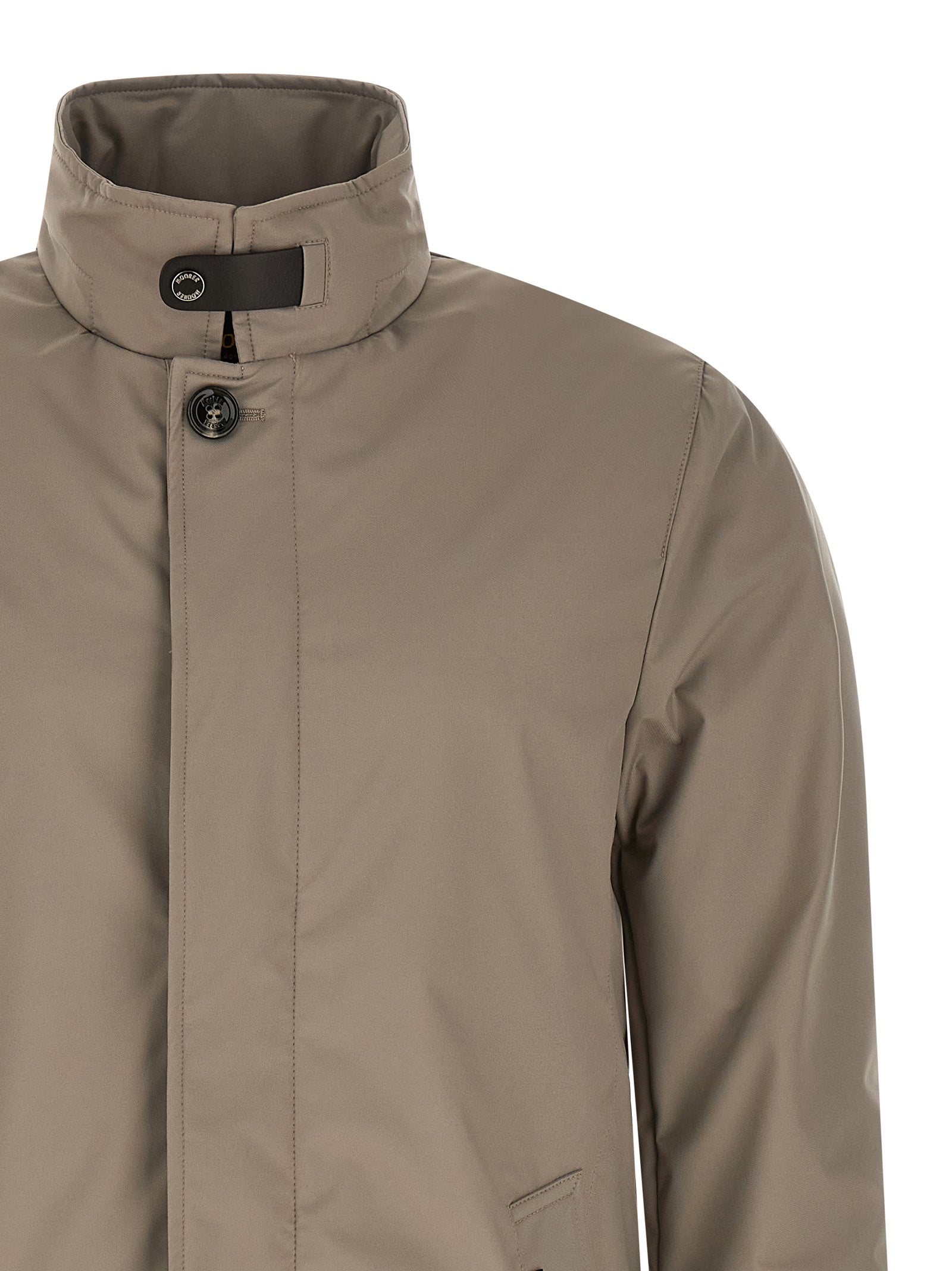 Gray Polyester Shell Jacket