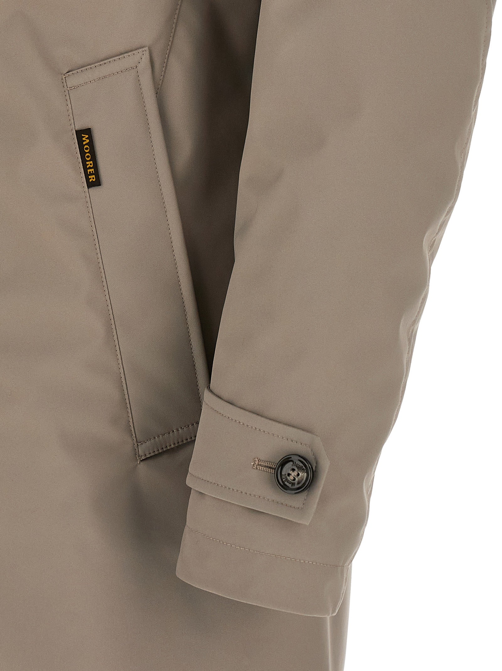 Gray Polyester Shell Jacket