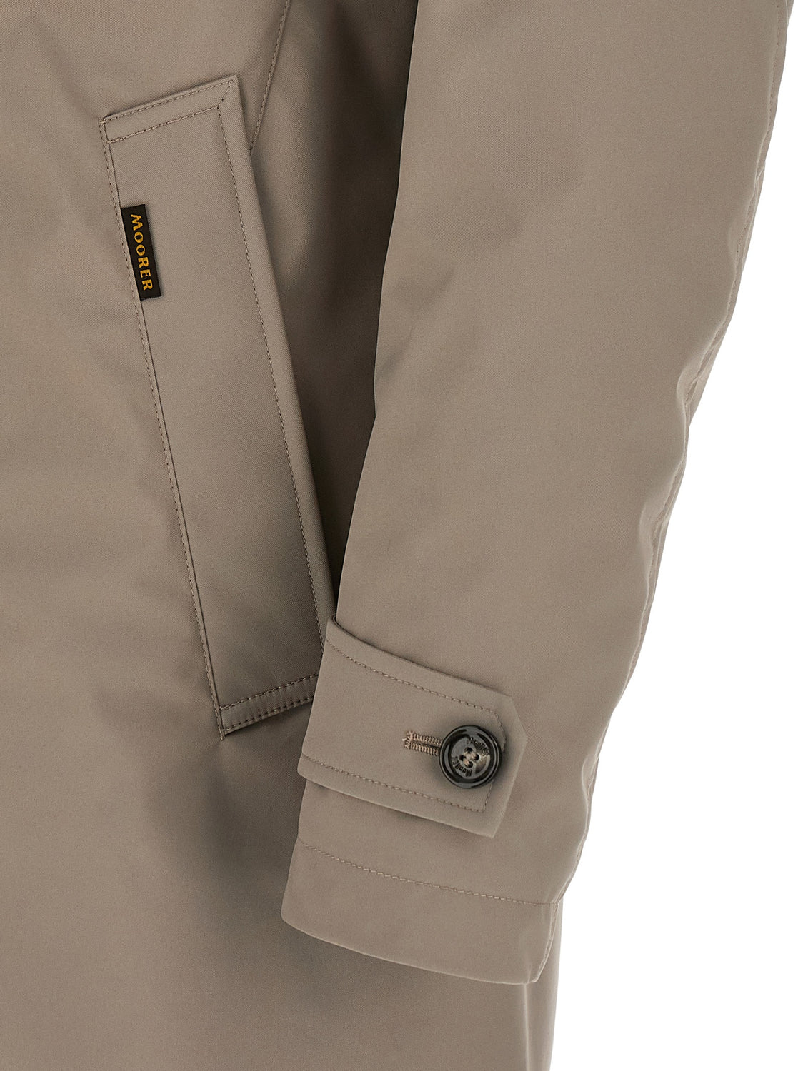 Gray Polyester Shell Jacket