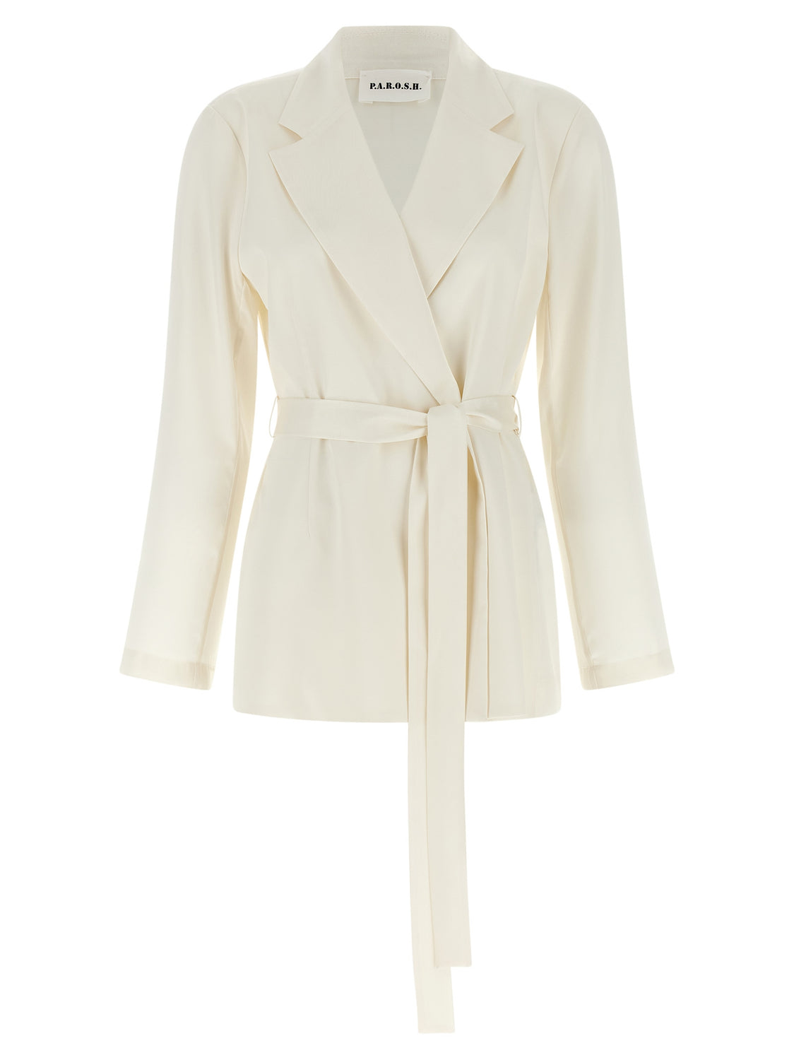White Polyester Blazer