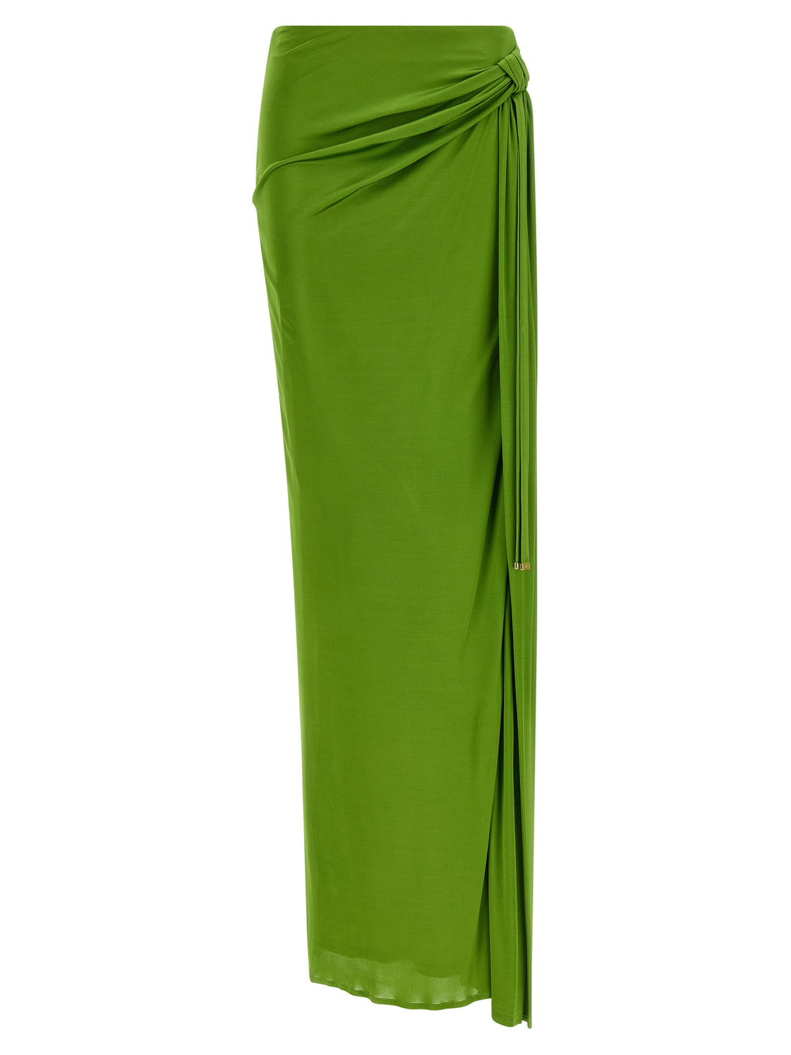 Bicolor Viscose Mini Skirt